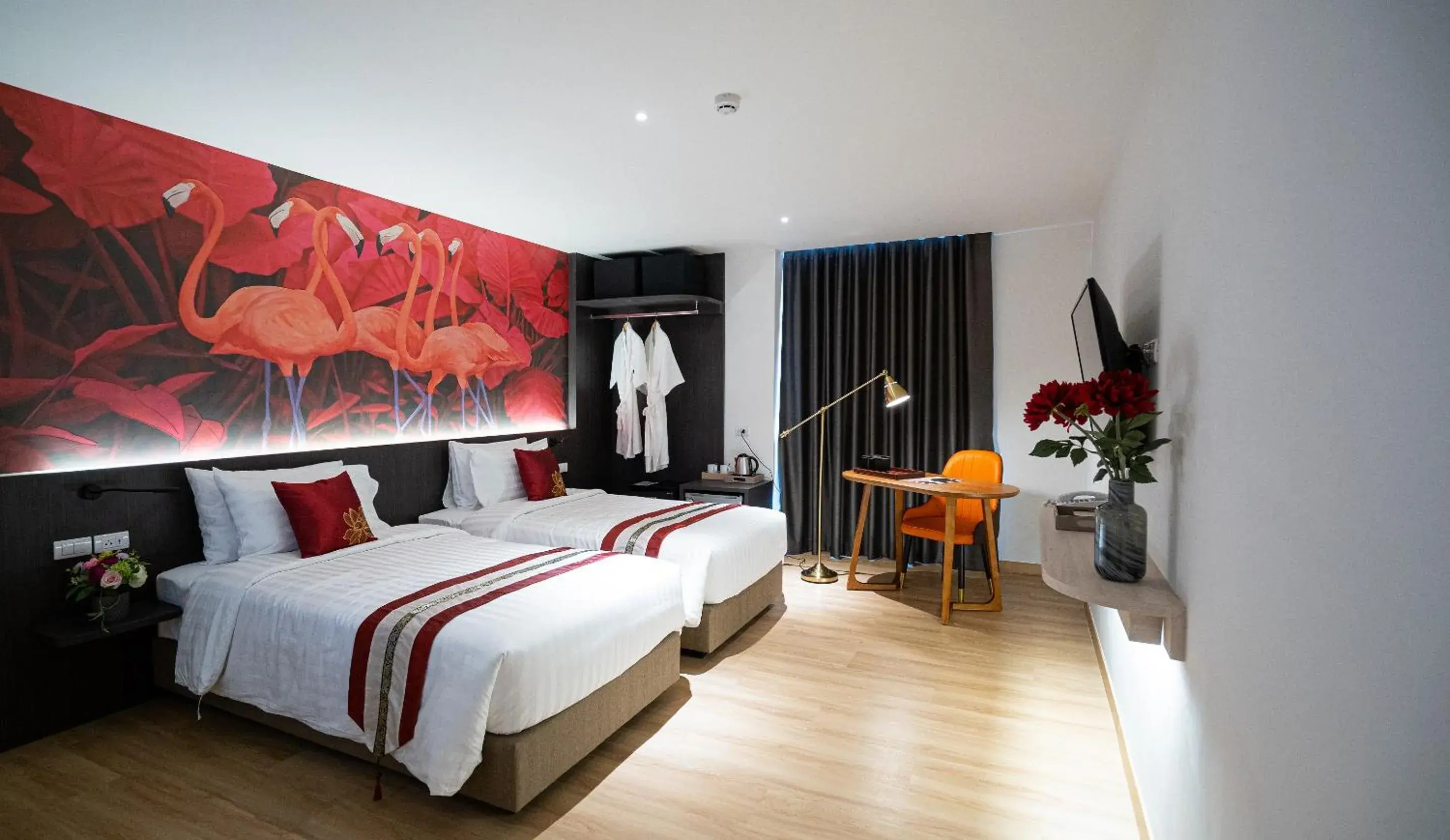 Deluxe Twin Room in Pannarai Hotel Bangkok-Pra tunam Deluxe Twin Room in Pannarai Hotel Bangkok-Pra tunam