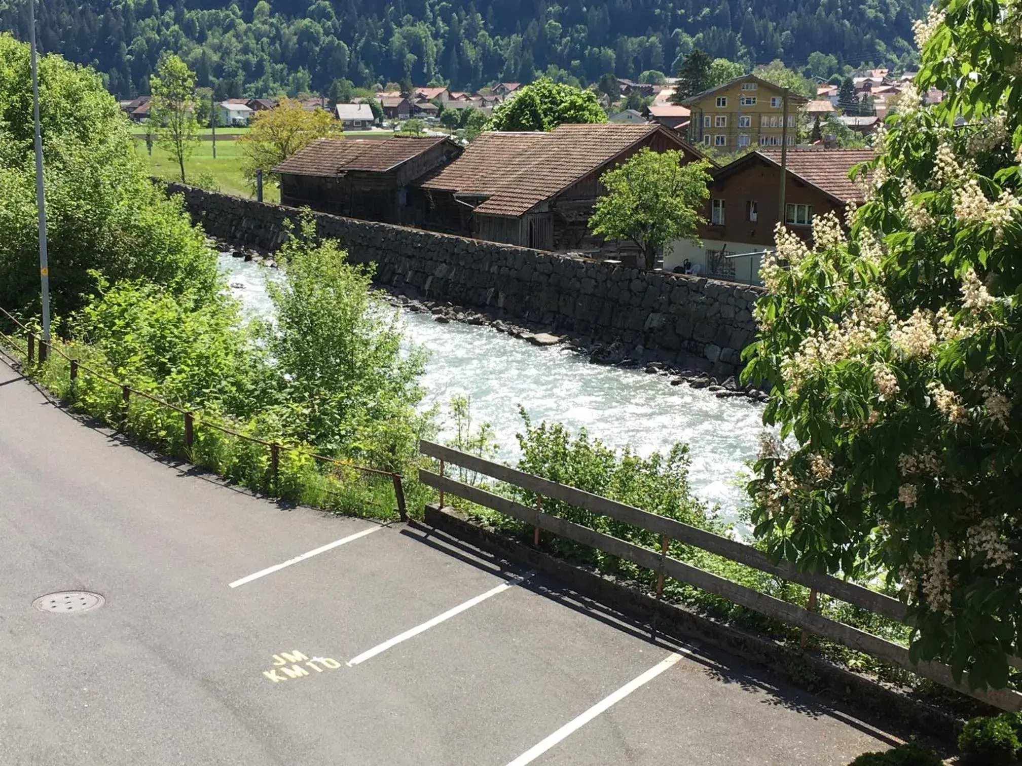 Twin Room with River View in Historic Hotel Steinbock Twin Room with River View in Historic Hotel Steinbock