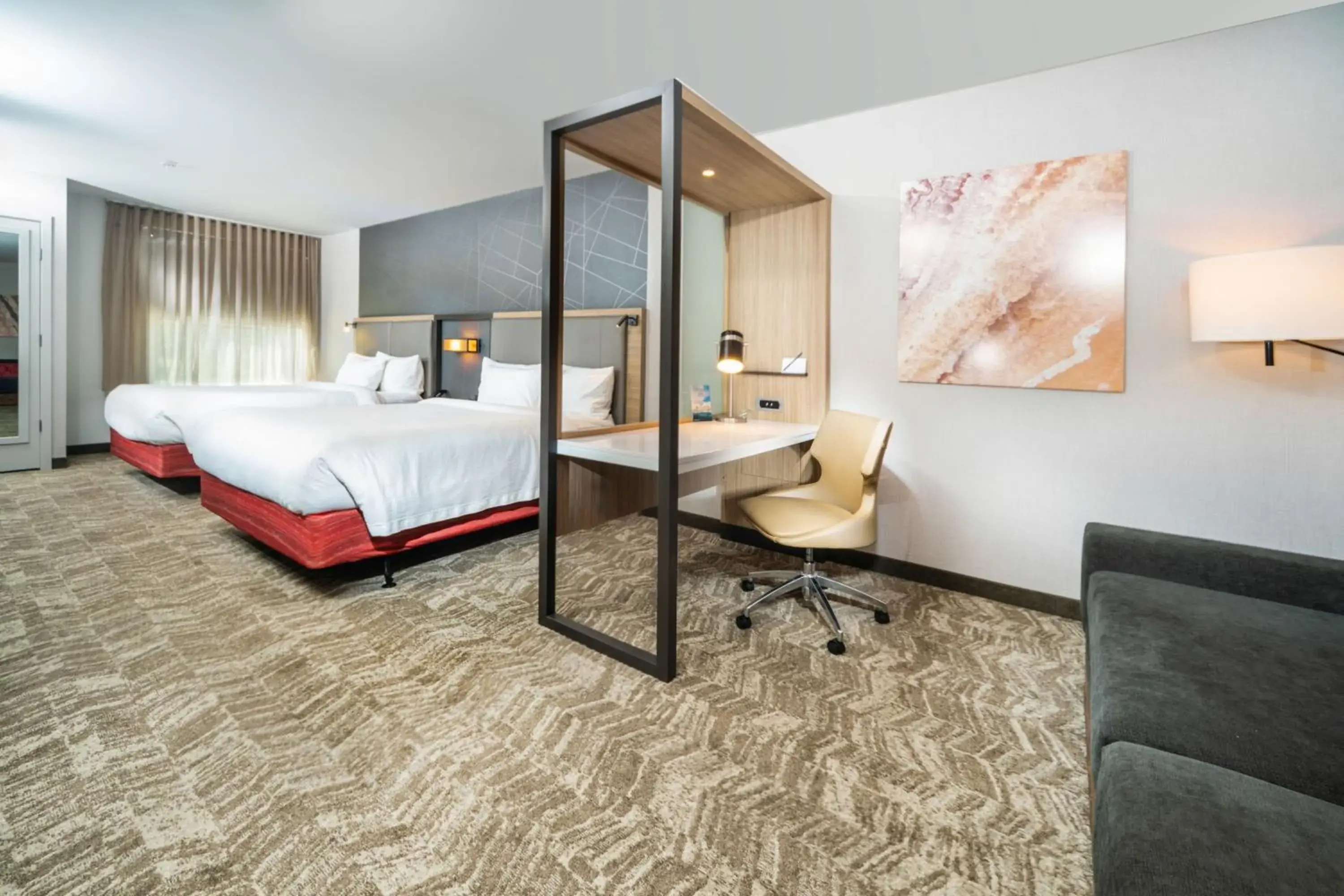 Suite with Two Queen Beds and Trundle Bed - Hearing Accessible in SpringHill Suites by Marriott Kenosha Suite with Two Queen Beds and Trundle Bed - Hearing Accessible in SpringHill Suites by Marriott Kenosha