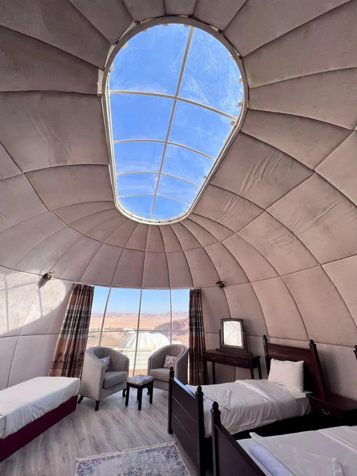 Triple Bubble Tent in Rum Oasis Luxury Camp Triple Bubble Tent in Rum Oasis Luxury Camp