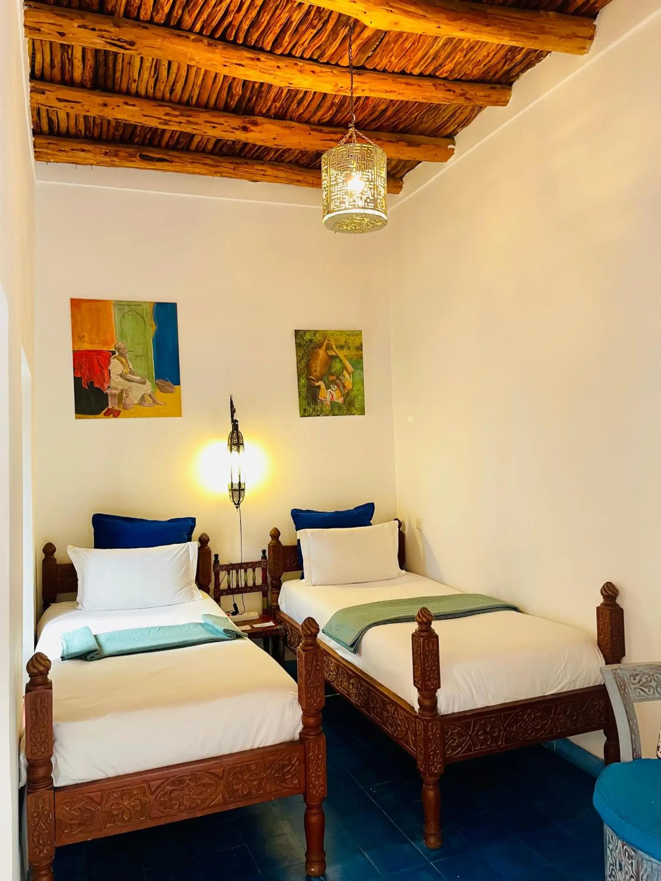 Standard Twin Room in Riad Zarka By La Siredrah Standard Twin Room in Riad Zarka By La Siredrah