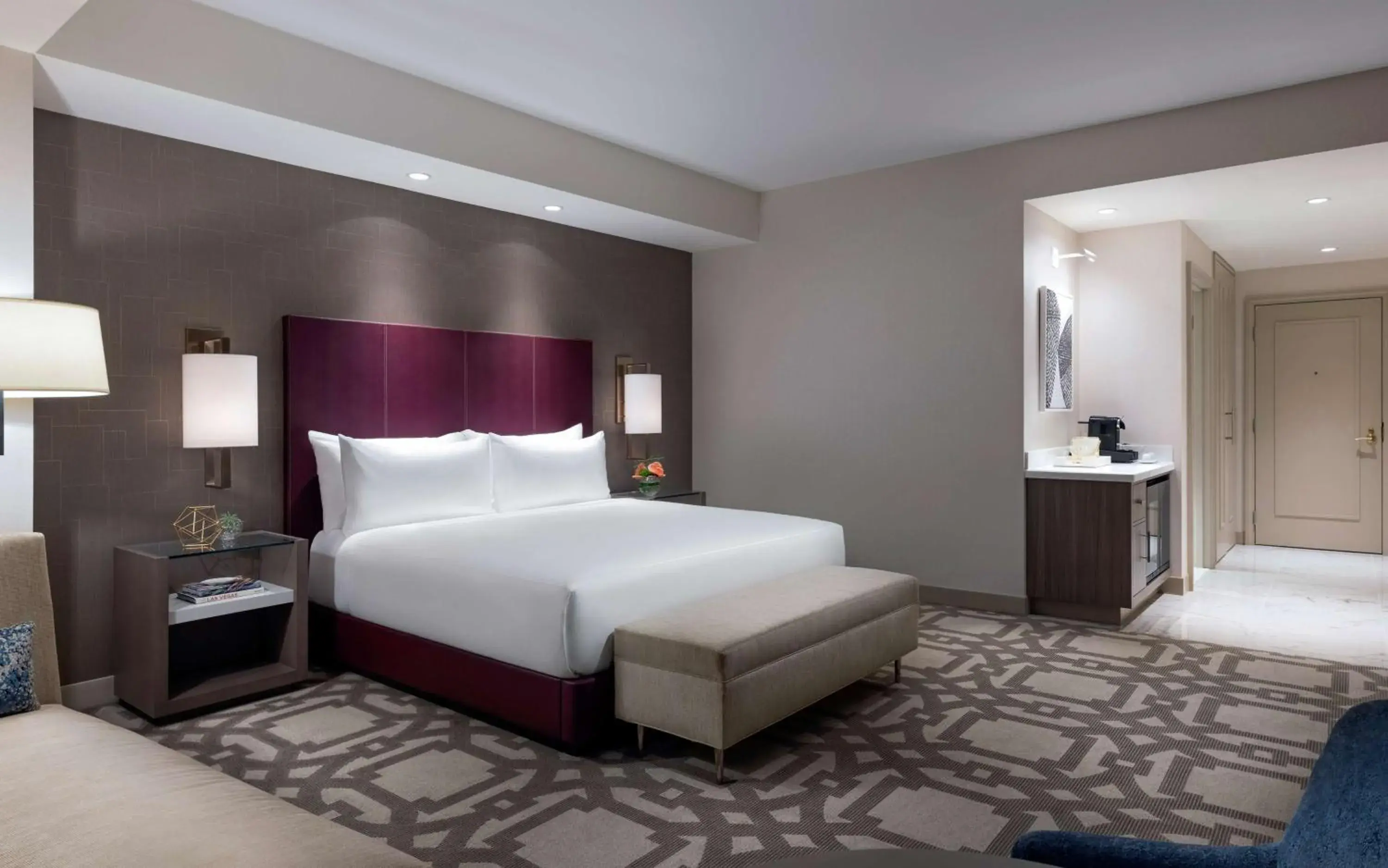 Superior King Room with City View in Crockfords Las Vegas, LXR Hotels & Resorts at Resorts World Superior King Room with City View in Crockfords Las Vegas, LXR Hotels & Resorts at Resorts World