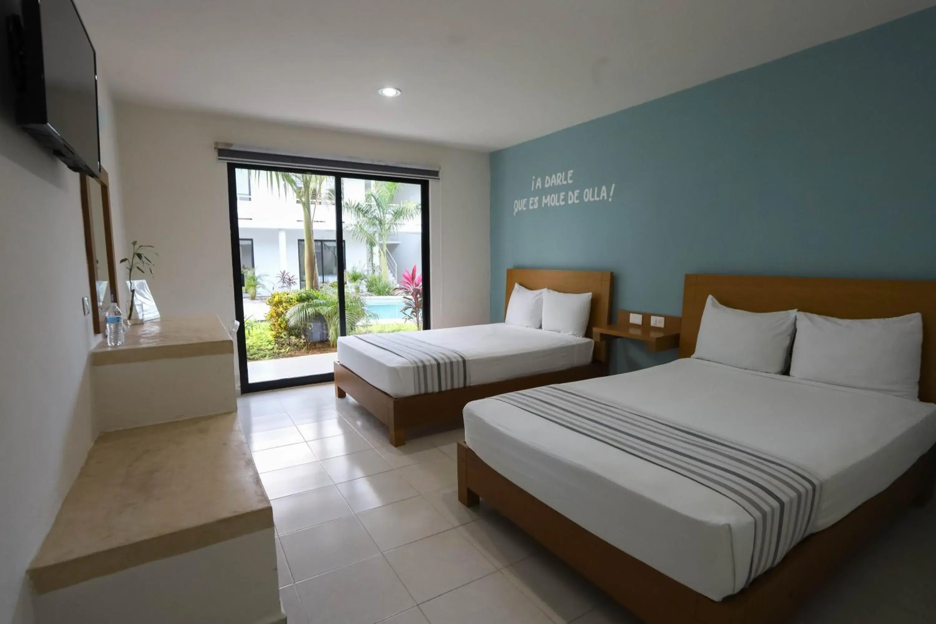 Double Room with Two Double Beds in Cielo y Selva Tekax Double Room with Two Double Beds in Cielo y Selva Tekax