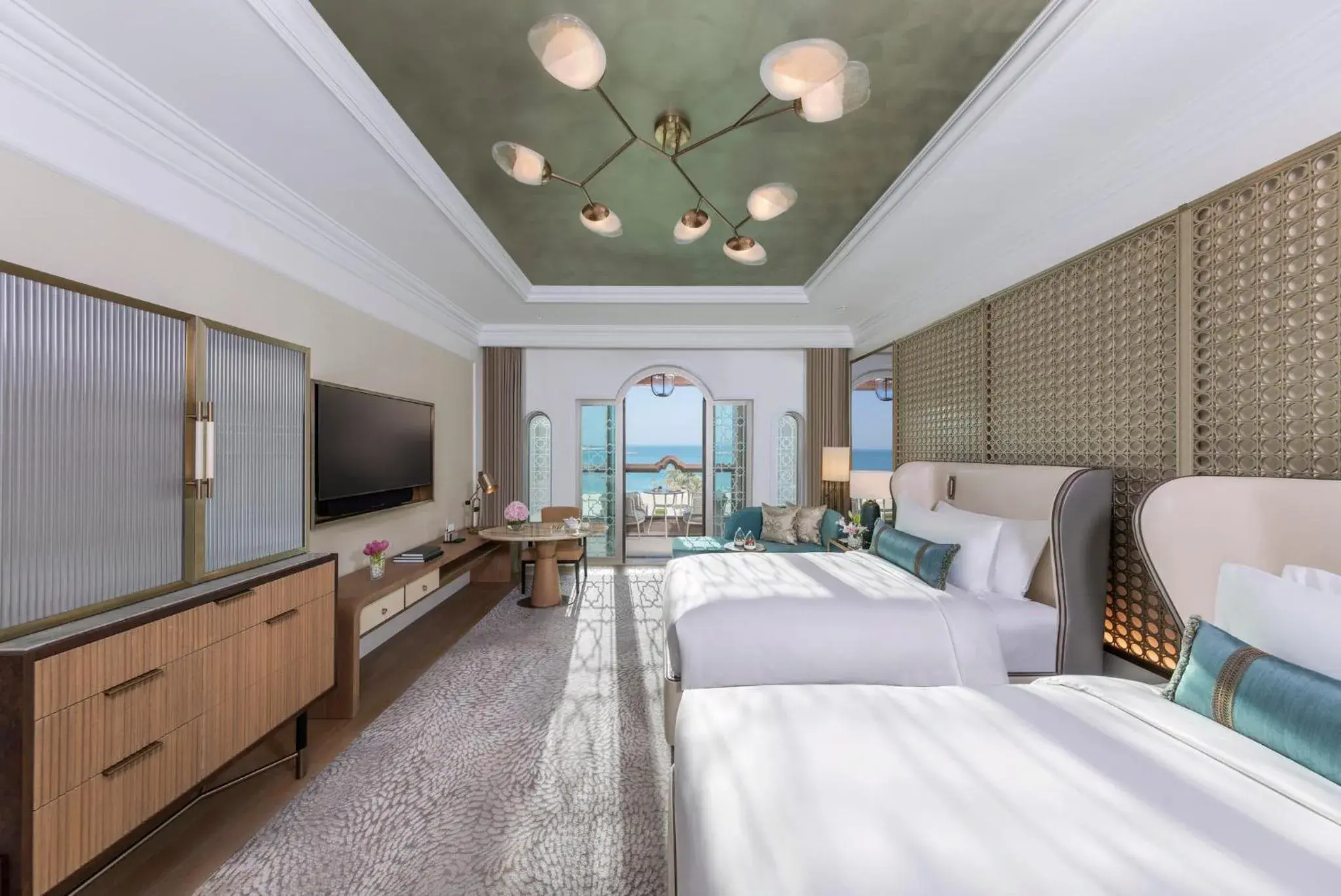 Club Sea View Twin Room with Beachfront Club Lounge Access in Emirates Palace Mandarin Oriental, Abu Dhabi Club Sea View Twin Room with Beachfront Club Lounge Access in Emirates Palace Mandarin Oriental, Abu Dhabi