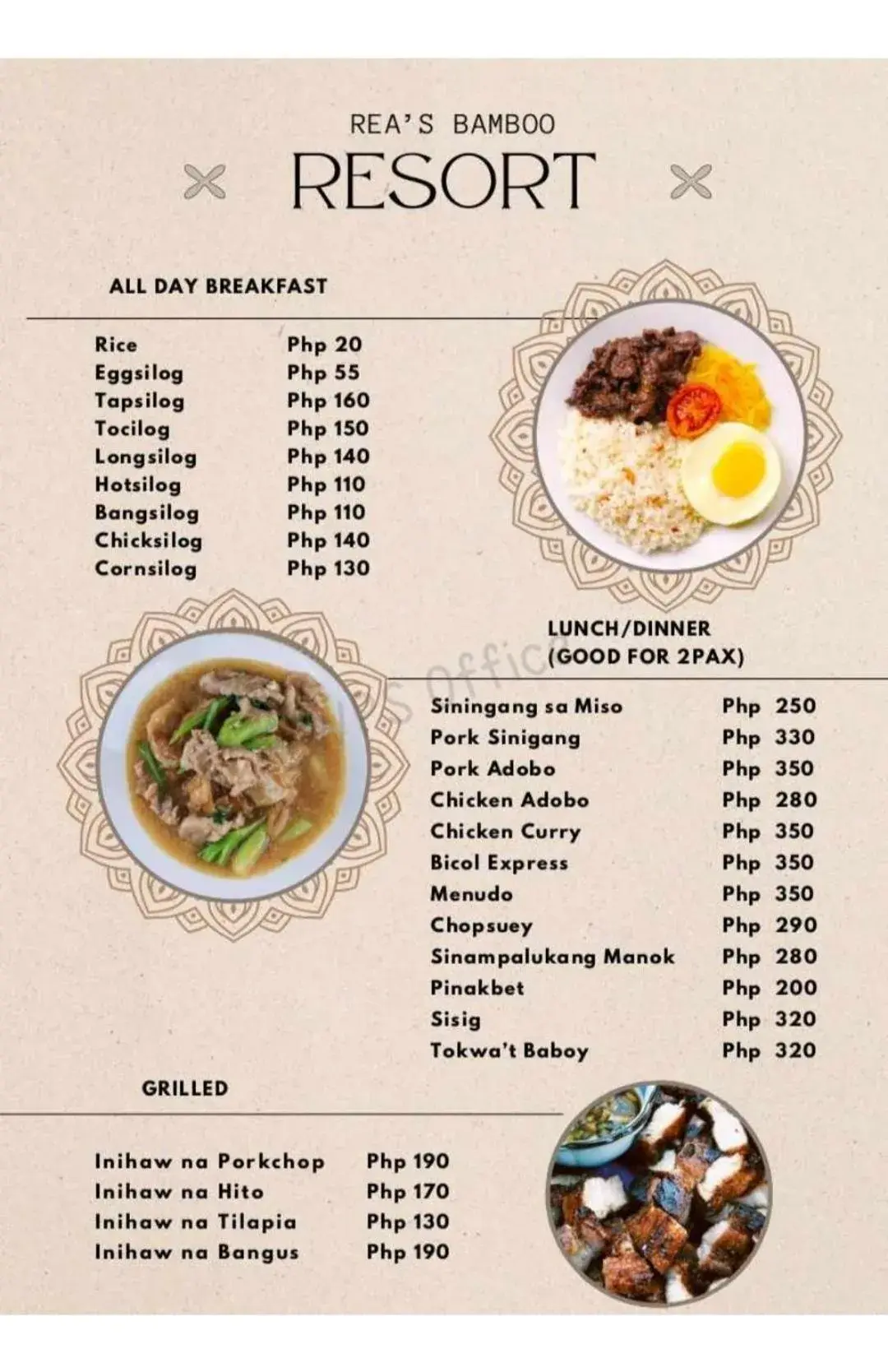 Family Room with Private Bathroom in Rea's Bamboo Resort Family Room with Private Bathroom in Rea's Bamboo Resort