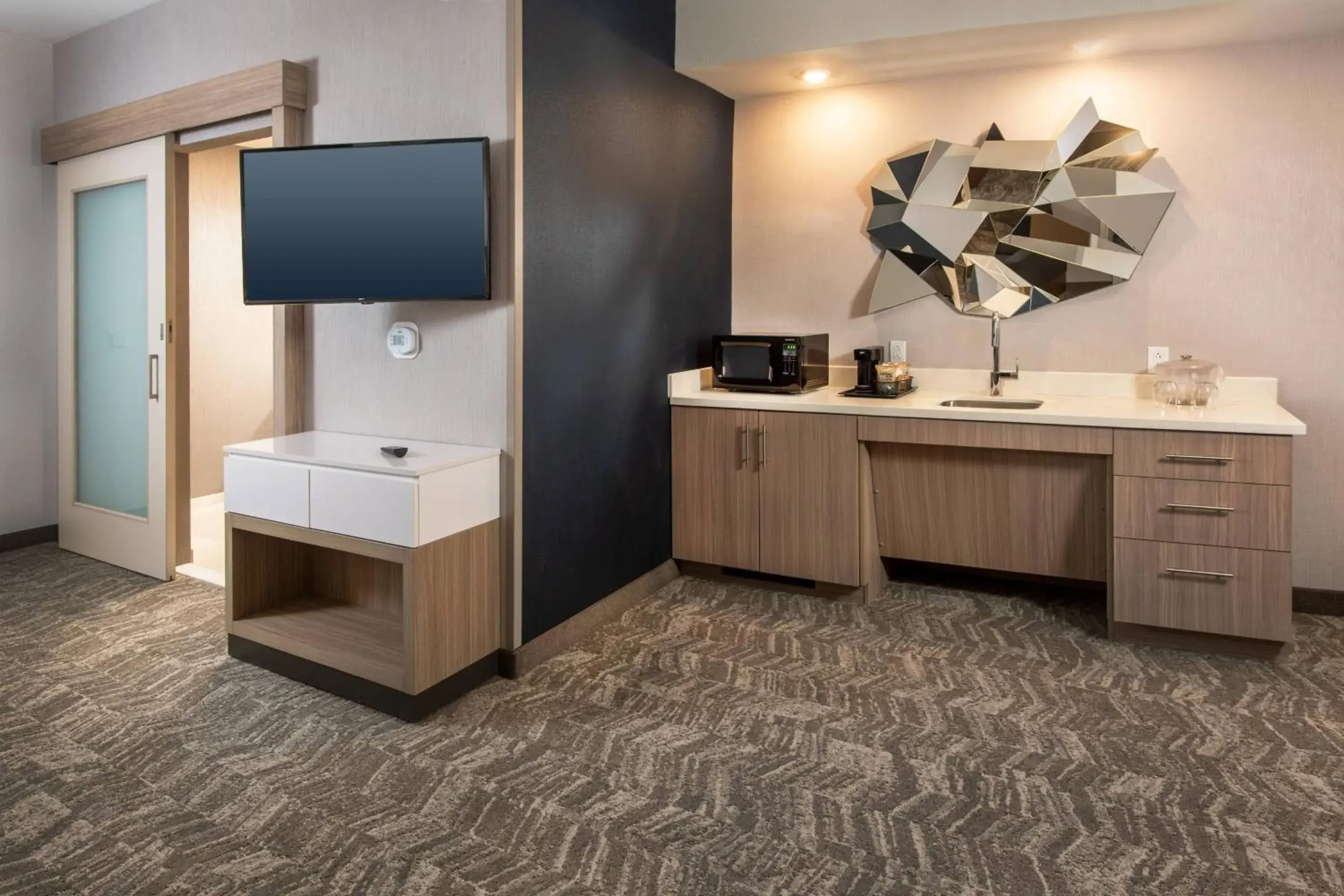 Suite with Two Queen Beds and Trundle Bed - Hearing Accessible in SpringHill Suites By Marriott Frederick Suite with Two Queen Beds and Trundle Bed - Hearing Accessible in SpringHill Suites By Marriott Frederick