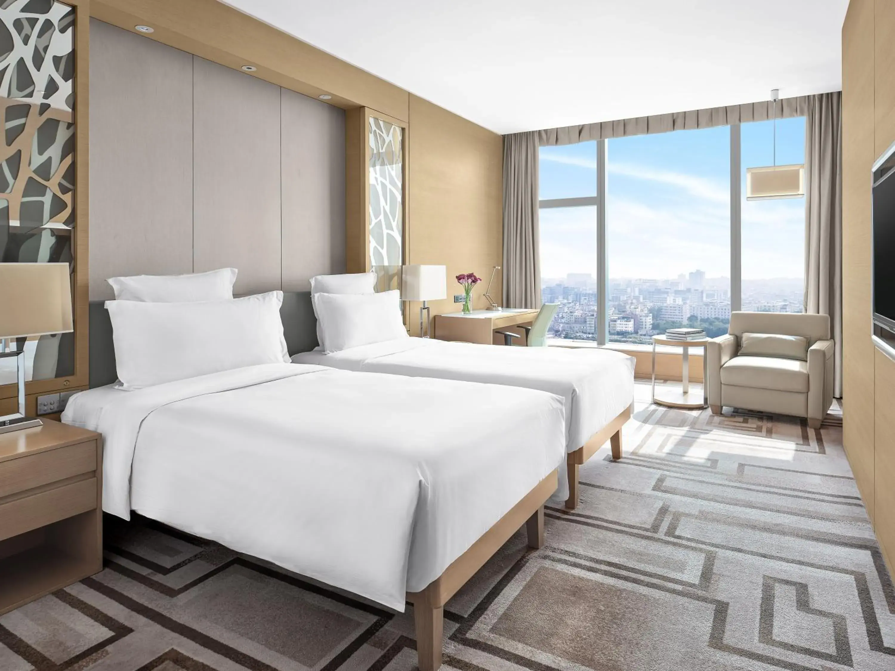 Deluxe City View Twin Room in Langham Place Guangzhou - Walking distance to Canton Fair Deluxe City View Twin Room in Langham Place Guangzhou - Walking distance to Canton Fair