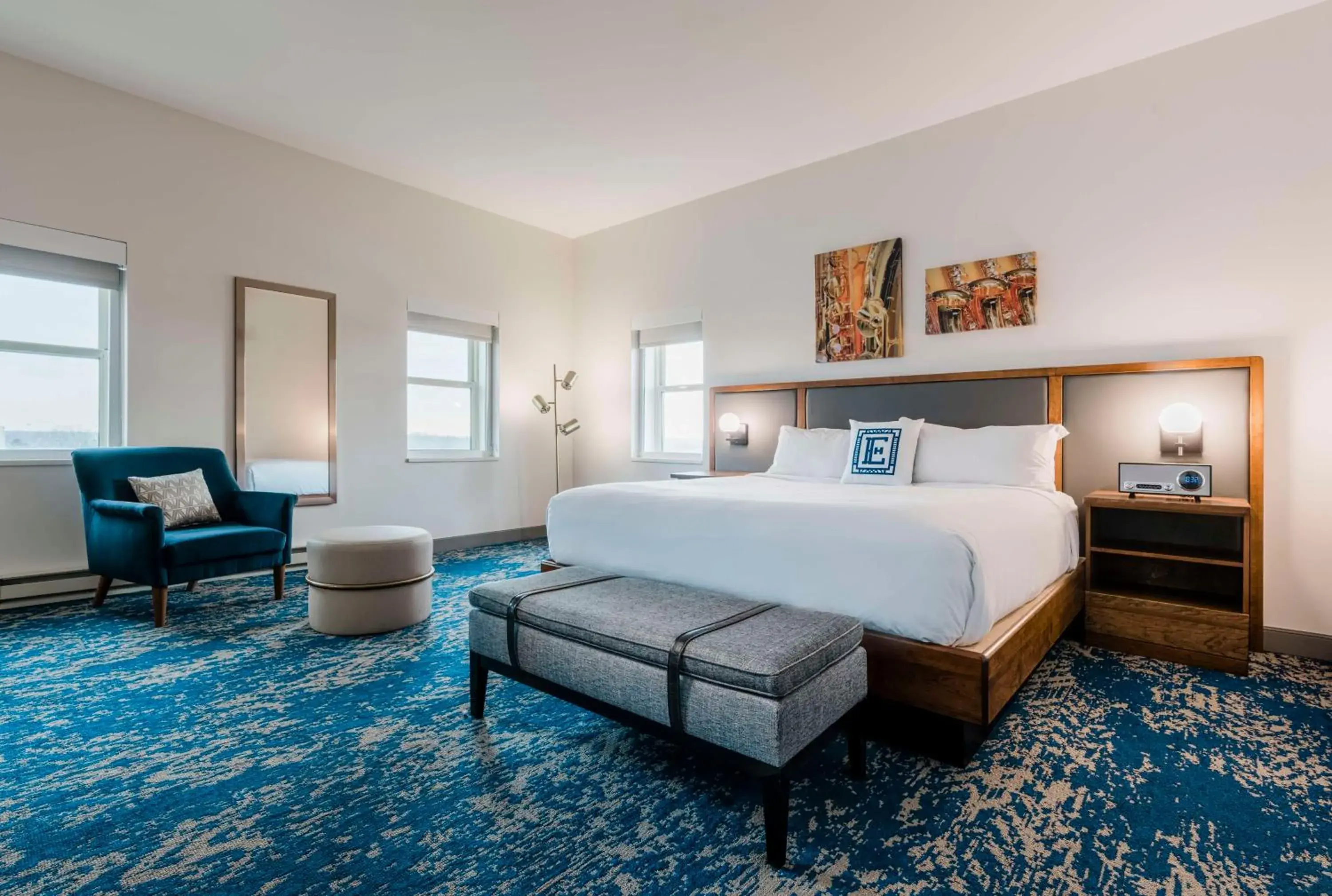 King Room - Mobility Access in Hotel Elkhart, Tapestry Collection By Hilton King Room - Mobility Access in Hotel Elkhart, Tapestry Collection By Hilton