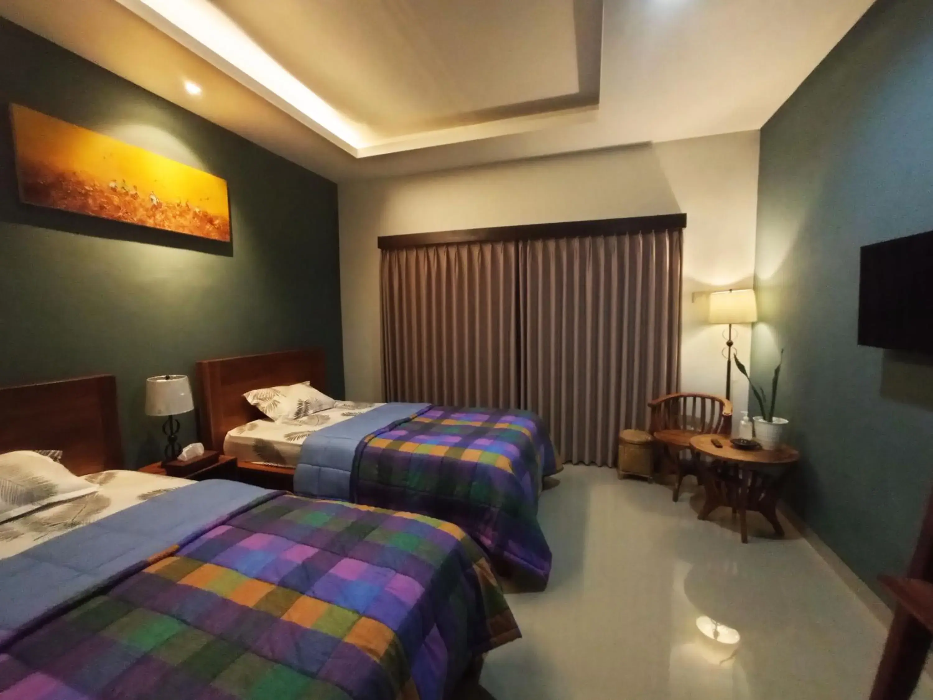 Deluxe Twin Room in Tamiu Guesthouse at Desa Wisata Keramas Near Keramas Surf Beach Deluxe Twin Room in Tamiu Guesthouse at Desa Wisata Keramas Near Keramas Surf Beach