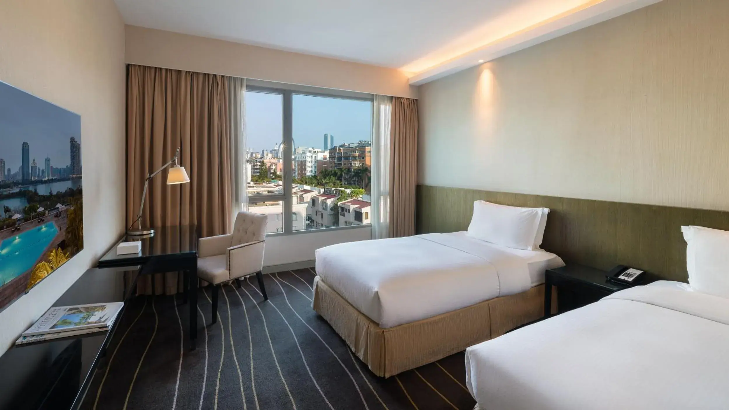 Deluxe Twin Room in Marco Polo Xiamen Deluxe Twin Room in Marco Polo Xiamen