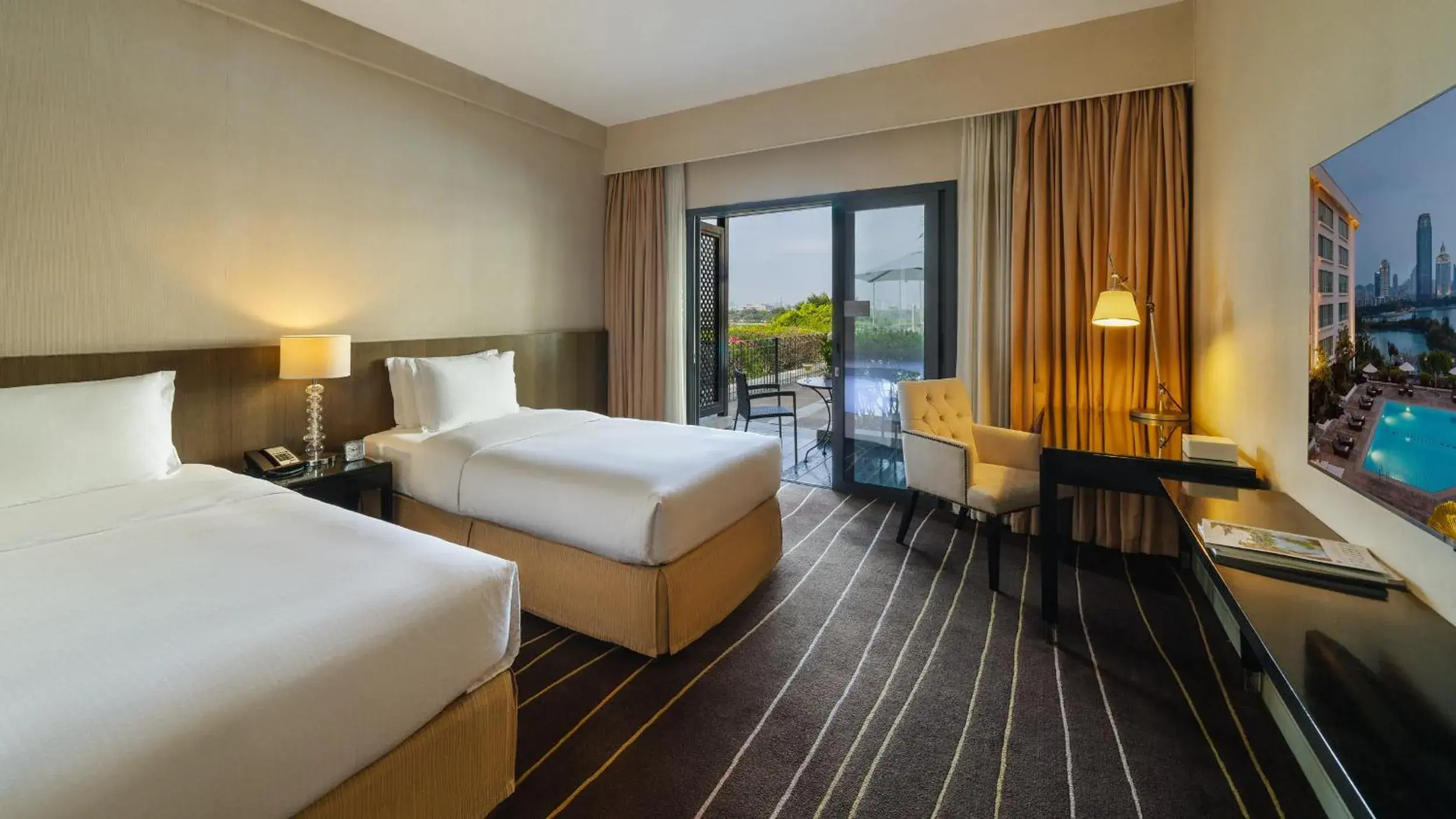 Cabana Deluxe Twin Room in Marco Polo Xiamen Cabana Deluxe Twin Room in Marco Polo Xiamen