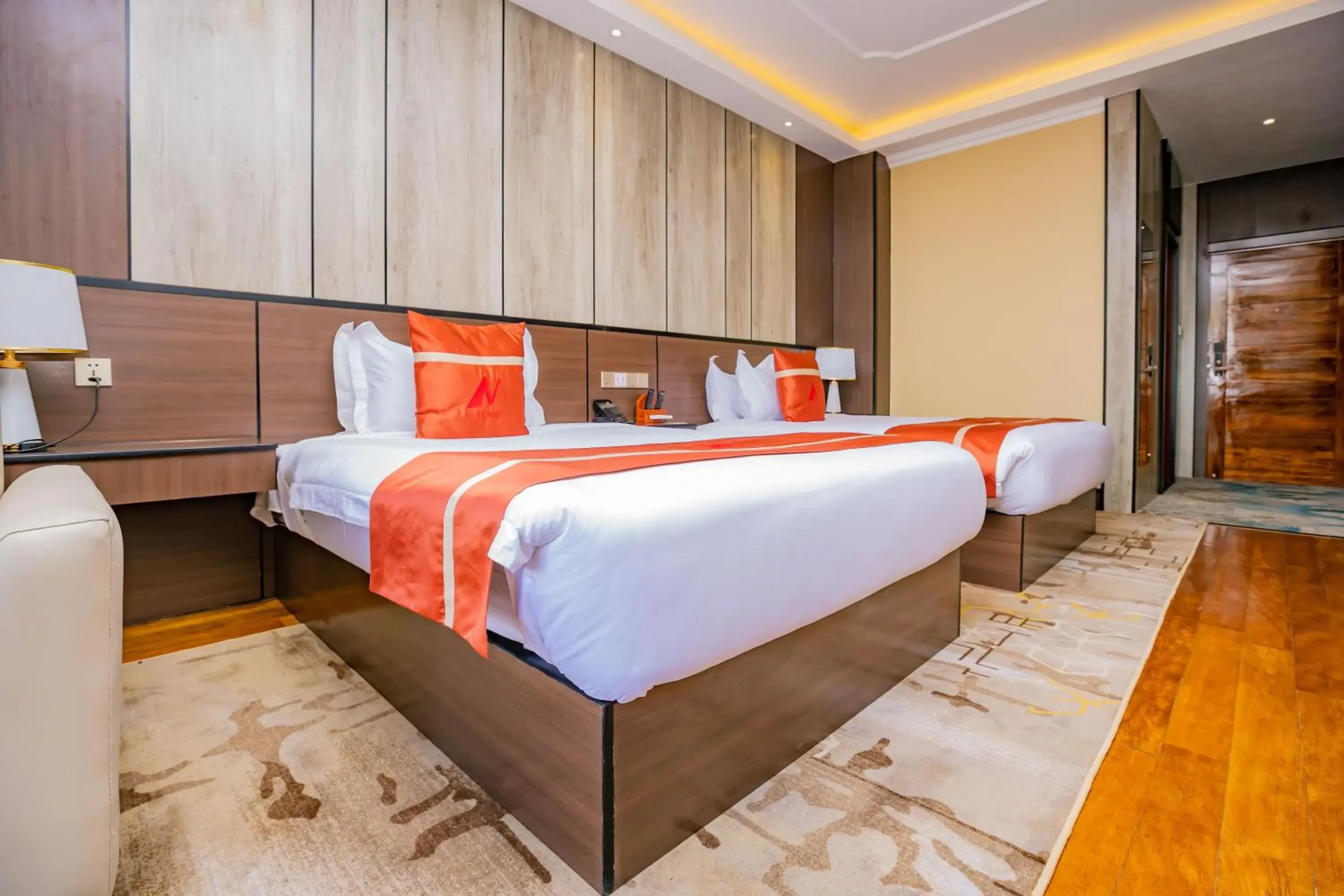 Deluxe Twin Room in M Hotel Kigali Deluxe Twin Room in M Hotel Kigali