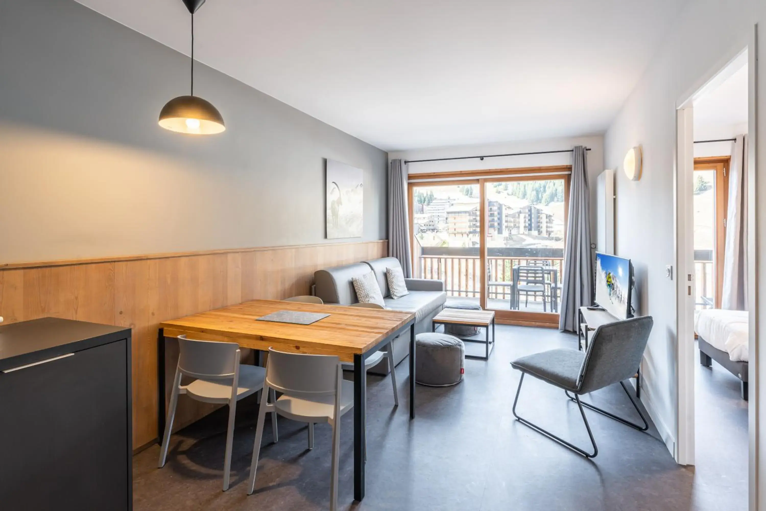 One-Bedroom Apartment with Mountain View in Résidence Vacancéole - Les Ecrins d'Auris One-Bedroom Apartment with Mountain View in Résidence Vacancéole - Les Ecrins d'Auris