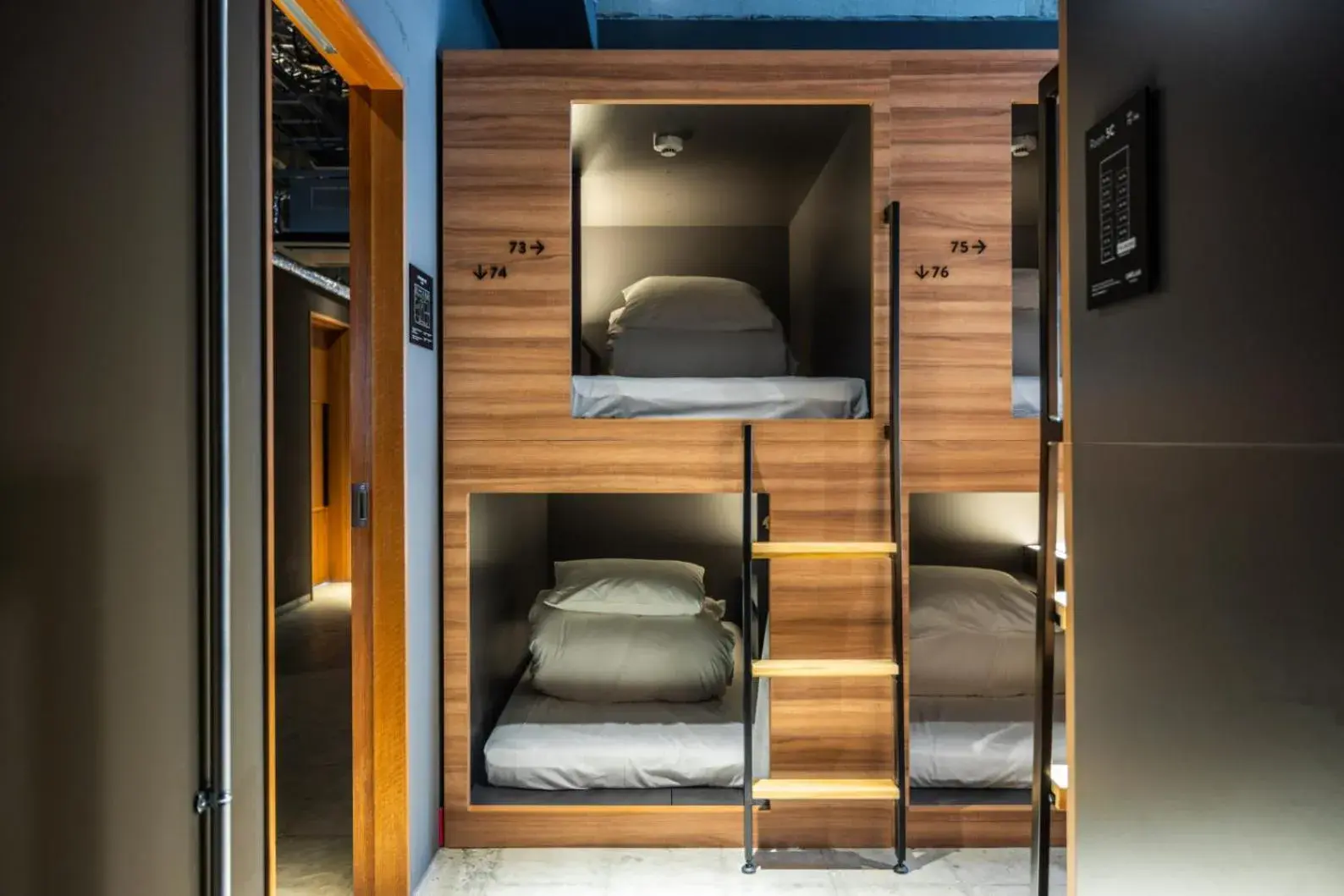 Bunk Bed in Mixed Dormitory Room in UNPLAN Fukuoka Bunk Bed in Mixed Dormitory Room in UNPLAN Fukuoka