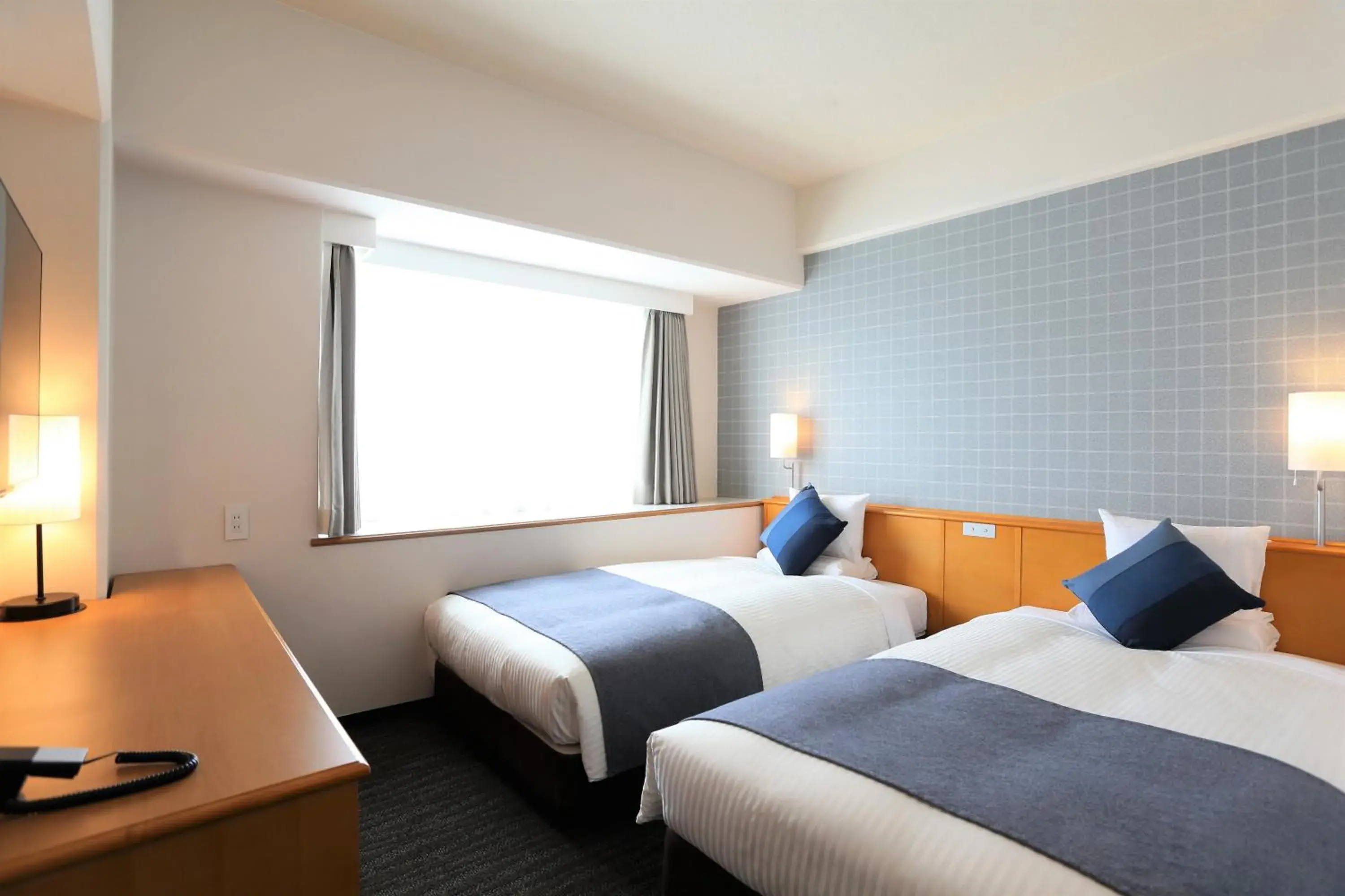 Twin Room - single occupancy - Non-Smoking in HOTEL MYSTAYS Okayama Twin Room - single occupancy - Non-Smoking in HOTEL MYSTAYS Okayama