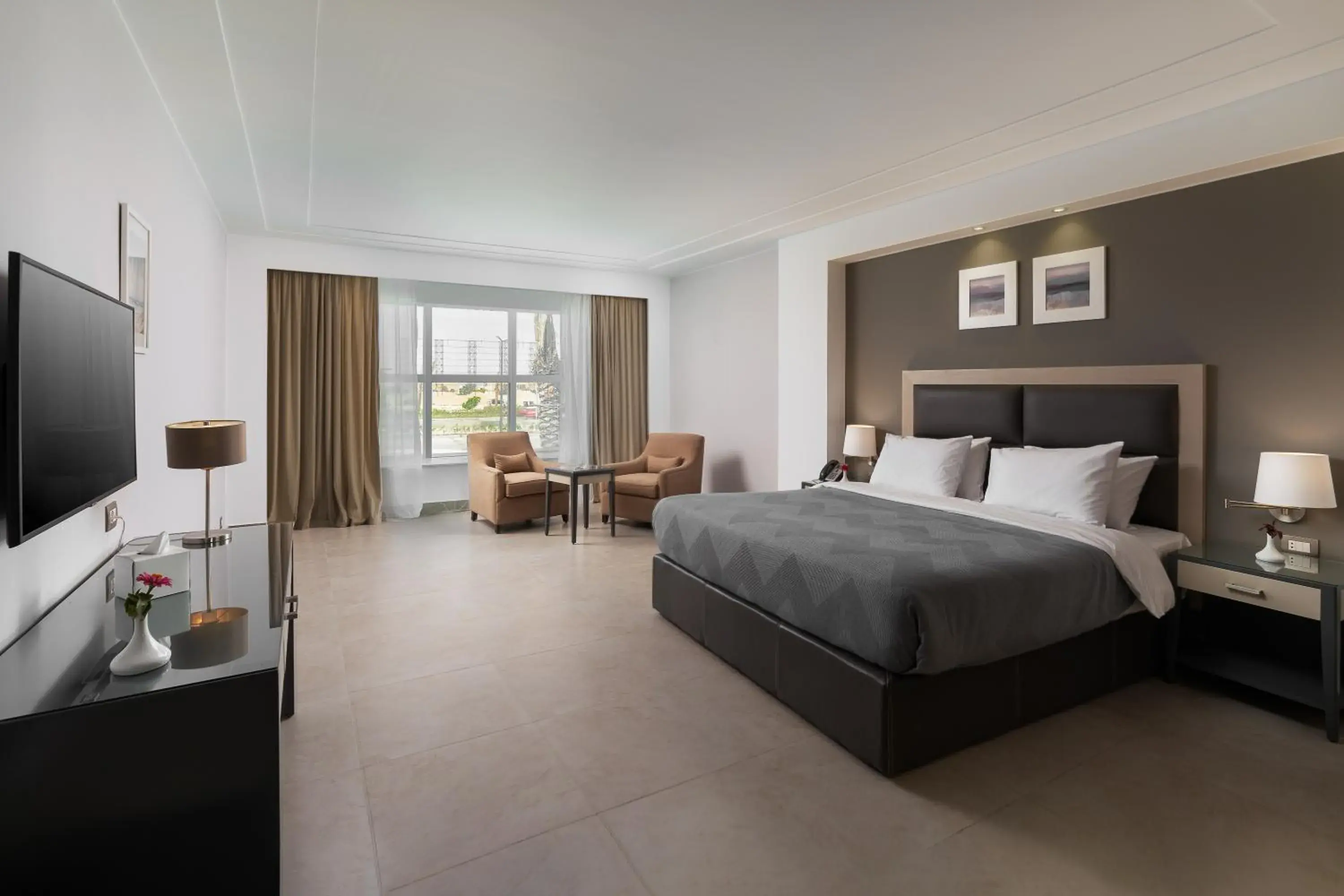 Premium King Bed in Rhactus Hotel, New Alamein Premium King Bed in Rhactus Hotel, New Alamein