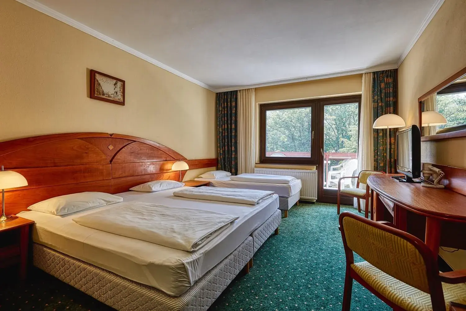 Triple Room with Garden View in Hotel Lövér Sopron Triple Room with Garden View in Hotel Lövér Sopron