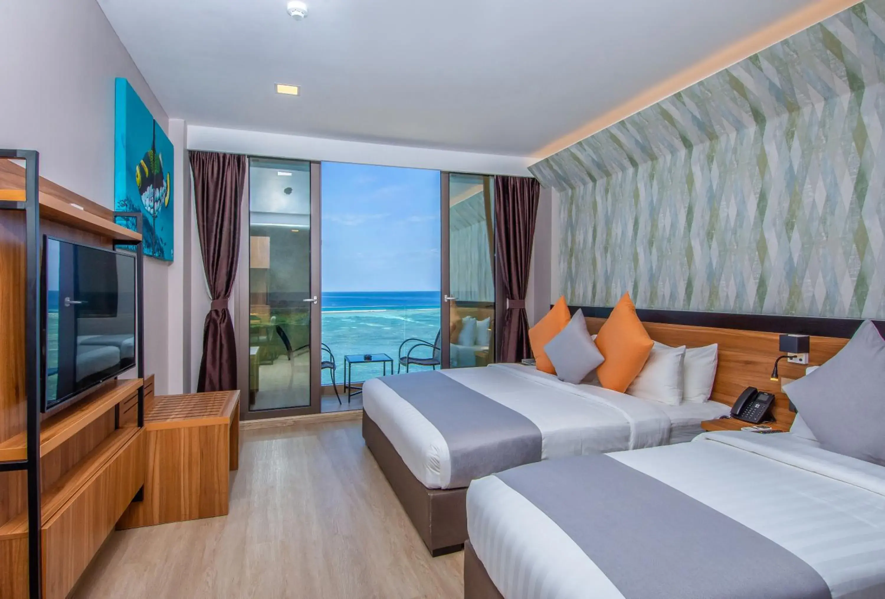 Deluxe Triple Room with Sea View in Triton Prestige Seaview and Spa Deluxe Triple Room with Sea View in Triton Prestige Seaview and Spa