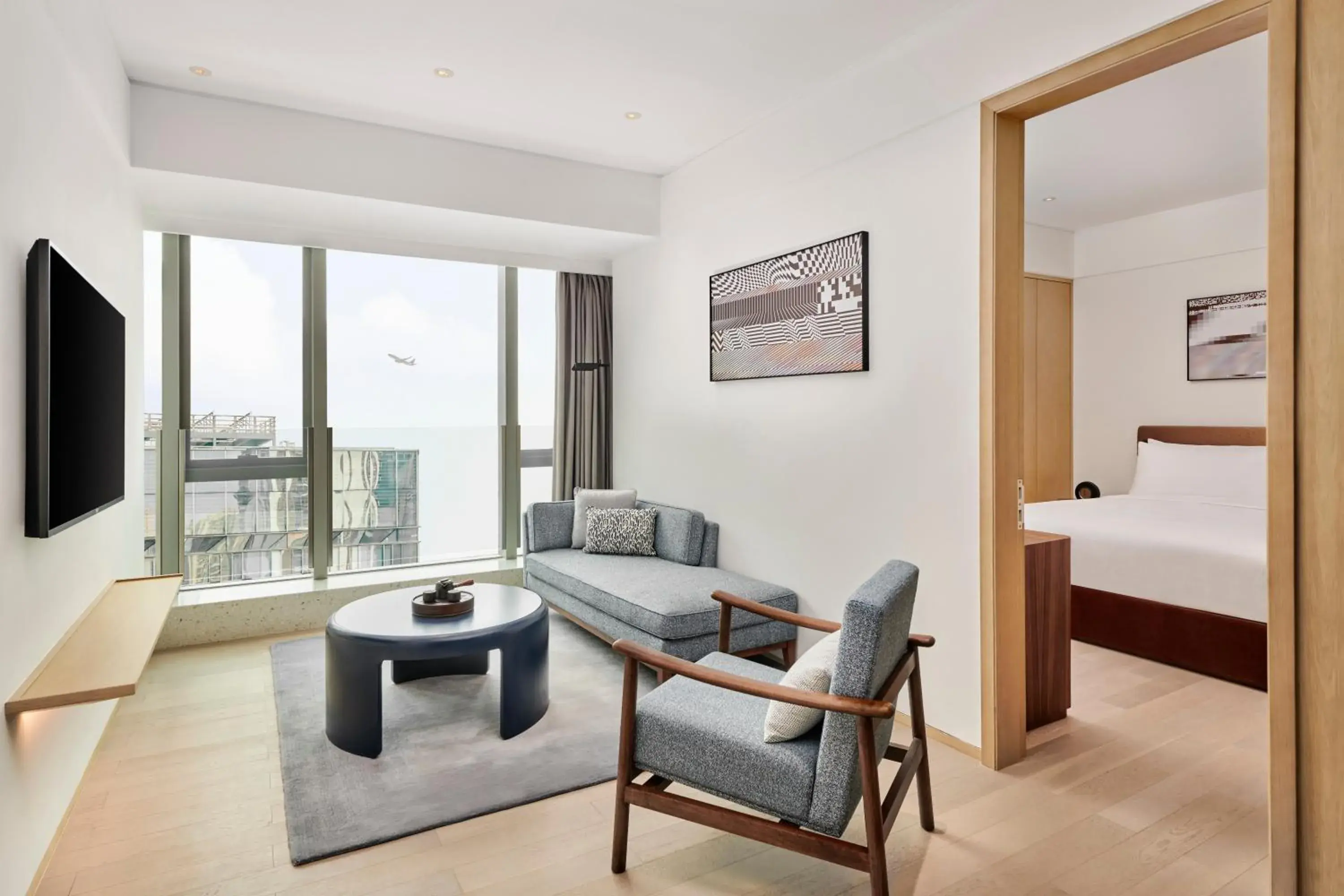 One-Bedroom Premium King with Garden View in DoubleTree by Hilton Shenzhen Airport Residences One-Bedroom Premium King with Garden View in DoubleTree by Hilton Shenzhen Airport Residences