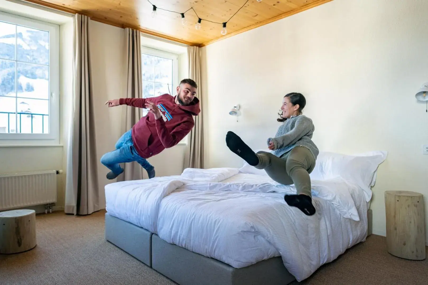 Standard Double or Twin Room in Peanut Mountain Lodge & Le Communal Standard Double or Twin Room in Peanut Mountain Lodge & Le Communal