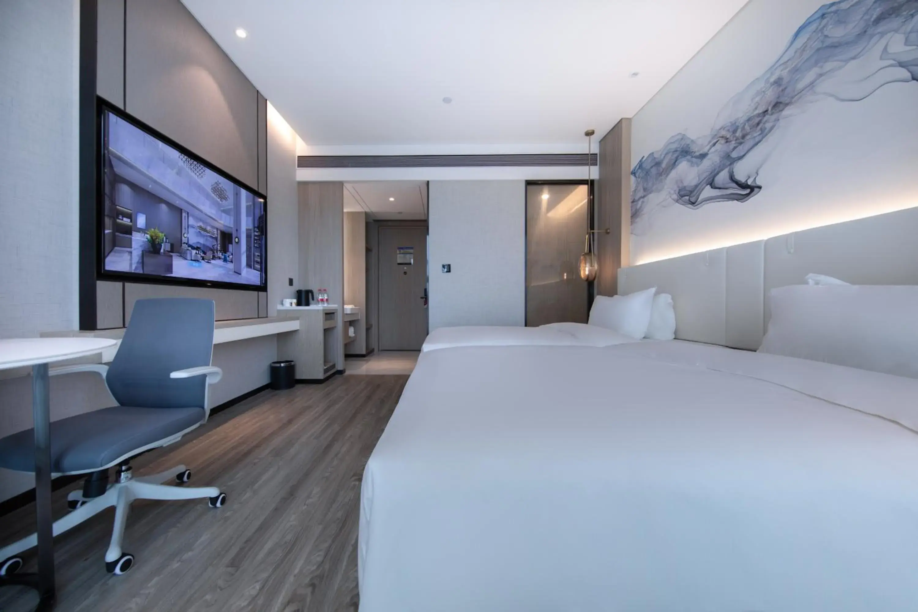 Deluxe Twin Room - Non-Smoking in Ramada Encore by Wyndham Dongguan East Deluxe Twin Room - Non-Smoking in Ramada Encore by Wyndham Dongguan East