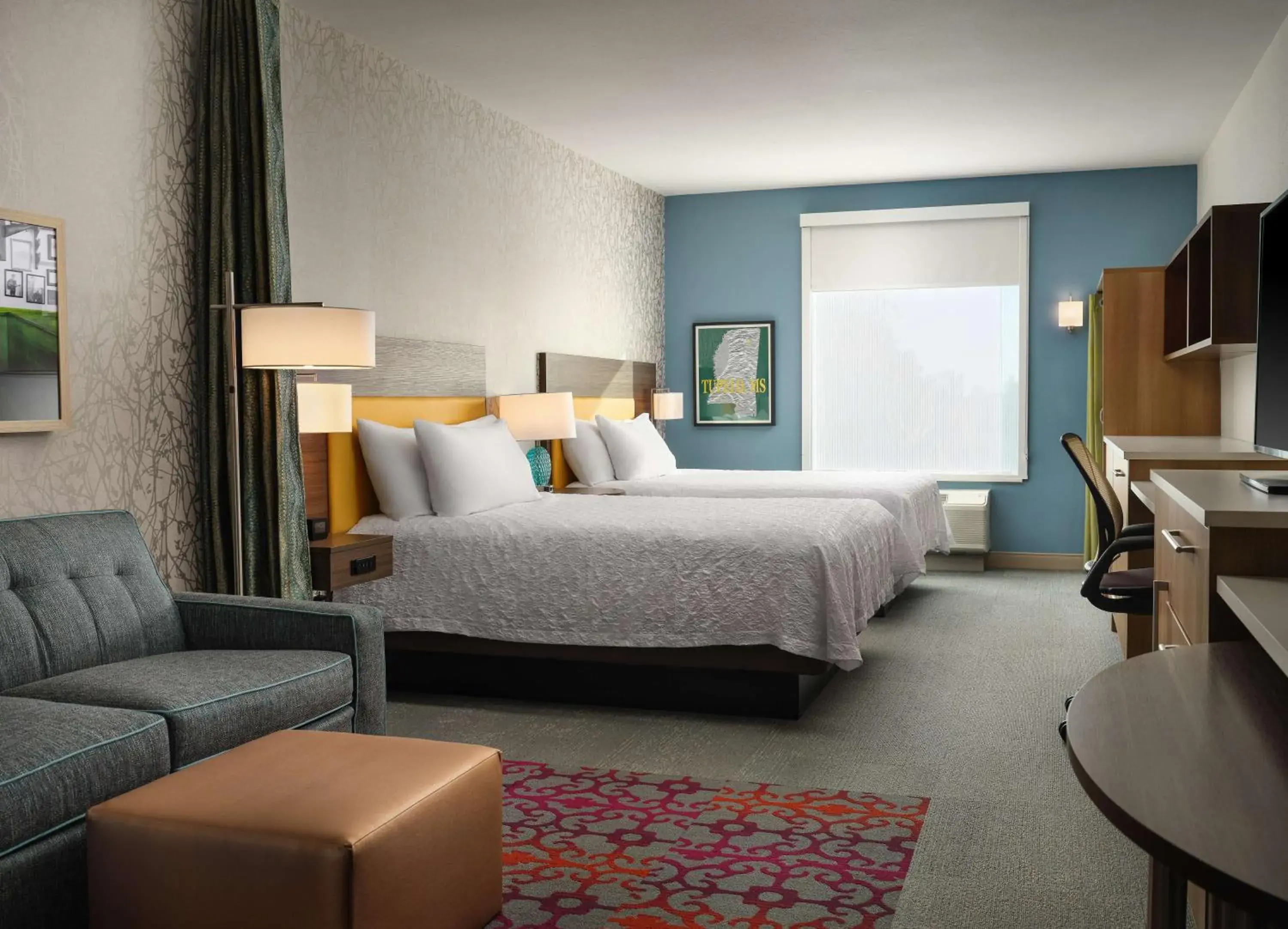 Queen Studio with Two Queen Beds - Non-Smoking in Home2 Suites By Hilton Tupelo Queen Studio with Two Queen Beds - Non-Smoking in Home2 Suites By Hilton Tupelo