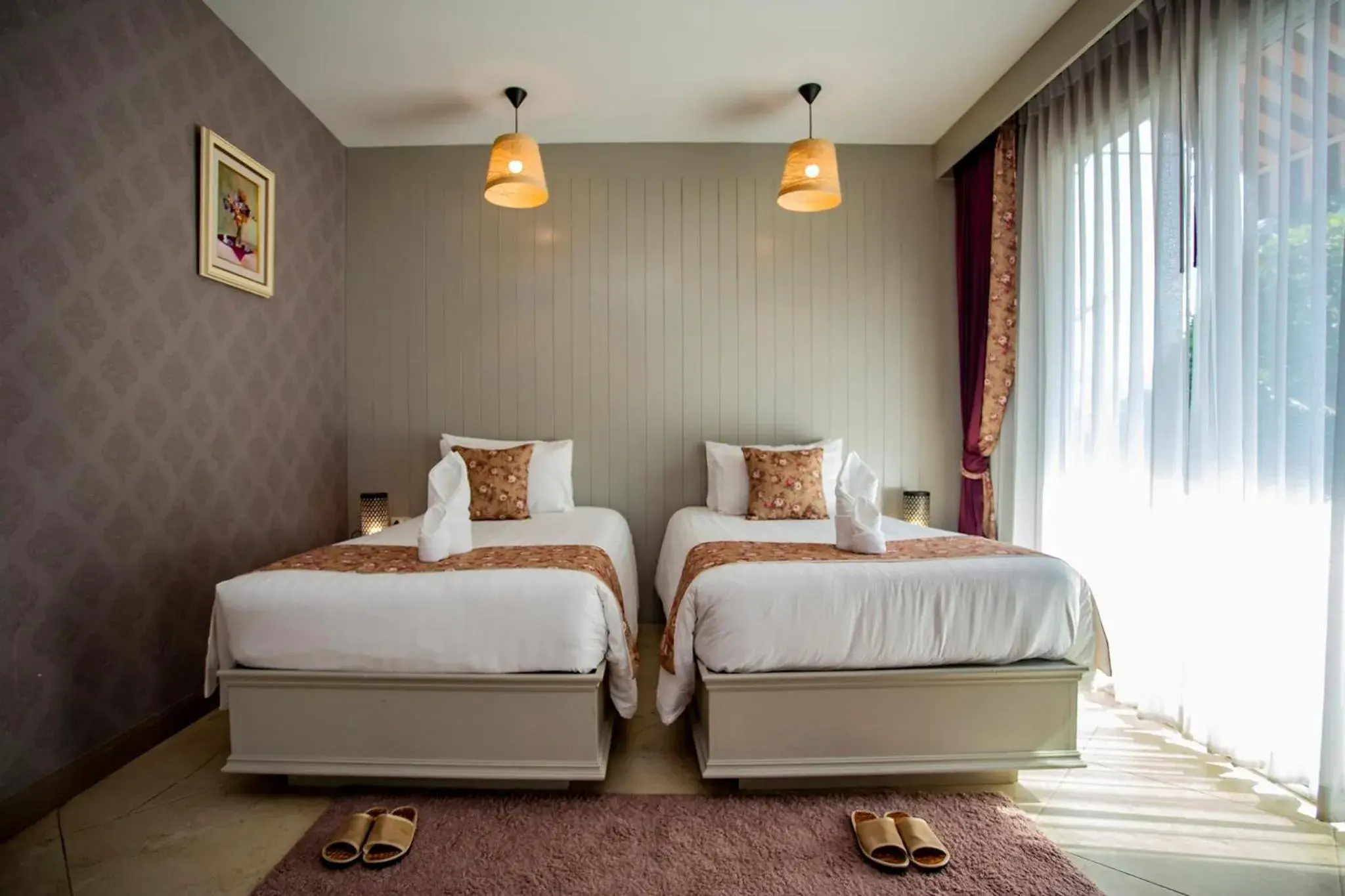 Twin Room with Garden View in La Villa Boutique hotel Twin Room with Garden View in La Villa Boutique hotel