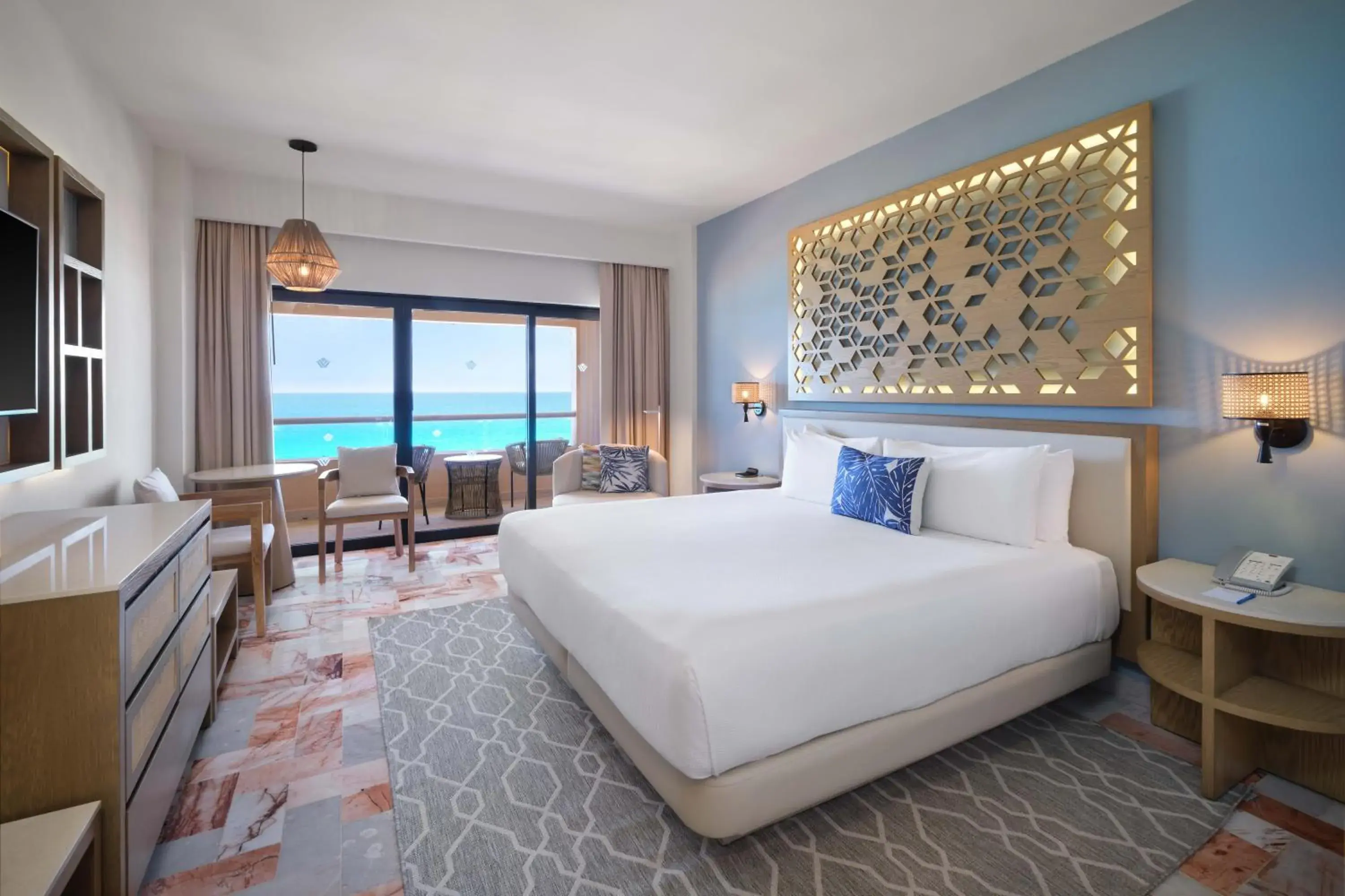 Superior King Room with Ocean View - Non-Smoking in Wyndham Grand Cancun All Inclusive Resort & Villas Superior King Room with Ocean View - Non-Smoking in Wyndham Grand Cancun All Inclusive Resort & Villas