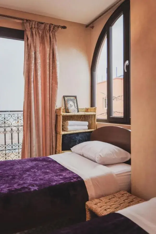Quadruple Room with Balcony in Auberge RIAD DLIM Tamraght Quadruple Room with Balcony in Auberge RIAD DLIM Tamraght