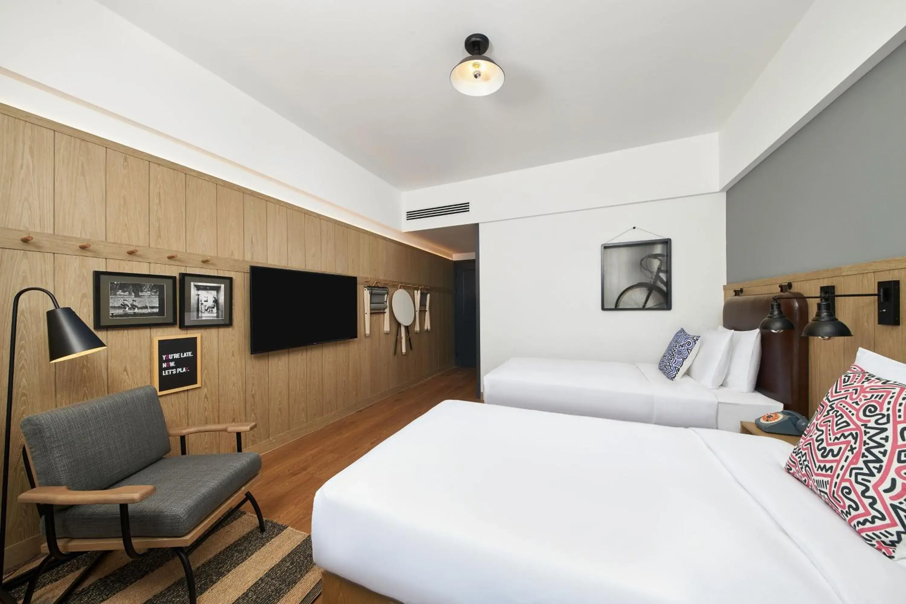 Standard Twin Room in Moxy Nanjing Jiangning Standard Twin Room in Moxy Nanjing Jiangning