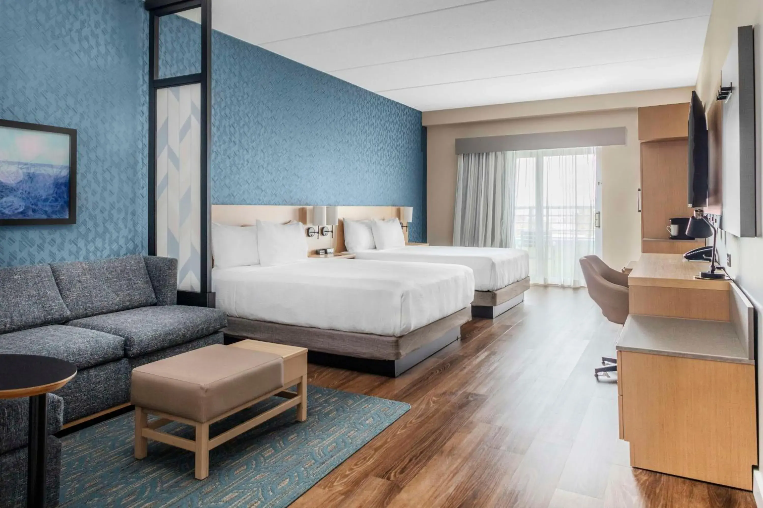 Queen Room with Two Queen Beds and Sofa Bed - Balcony/Mobility Accessible in Hyatt Place St Augustine Vilano Beach Queen Room with Two Queen Beds and Sofa Bed - Balcony/Mobility Accessible in Hyatt Place St Augustine Vilano Beach