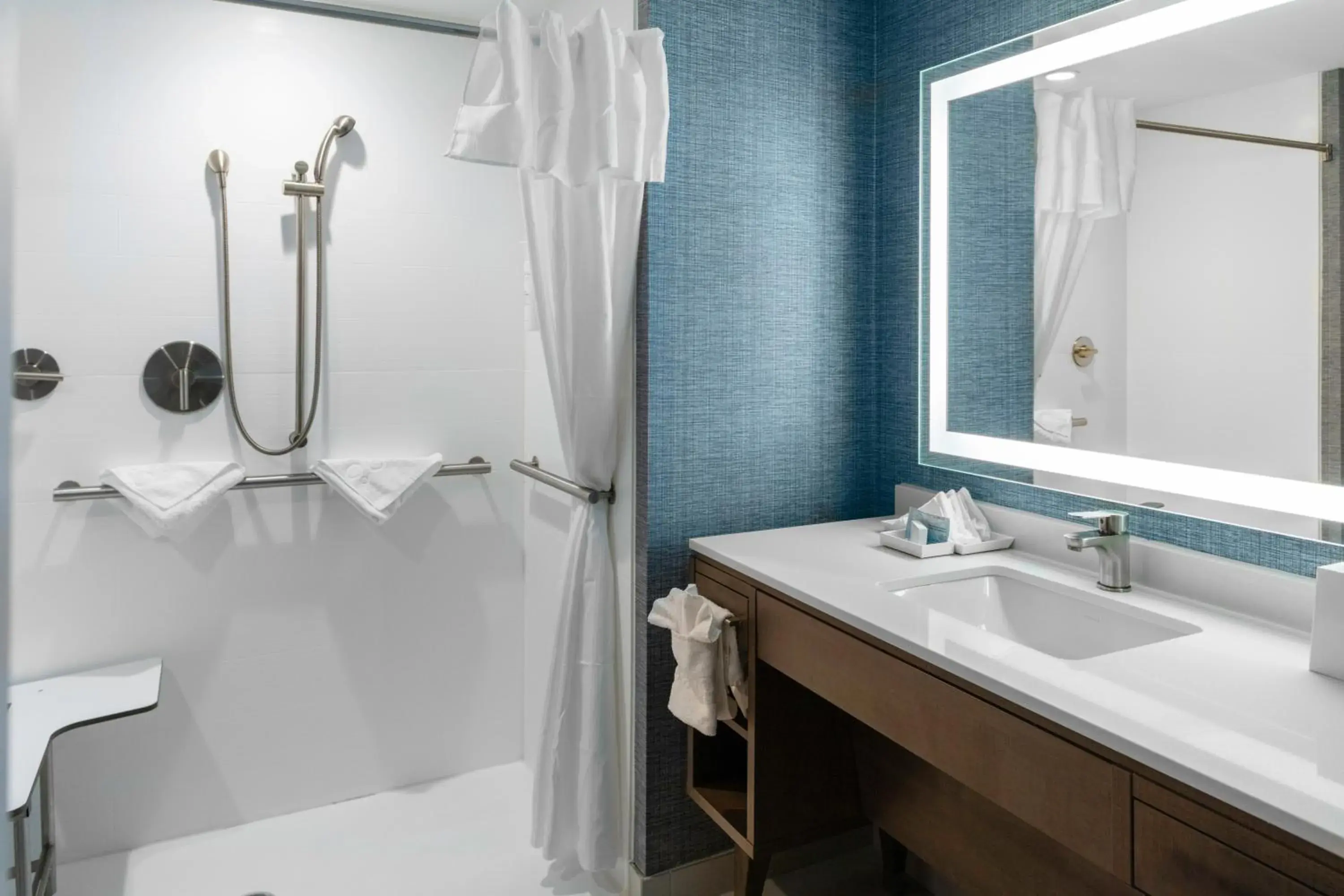 King Studio with Roll-In Shower - Disability Access/Non-Smoking in Home2 Suites By Hilton Northville Detroit King Studio with Roll-In Shower - Disability Access/Non-Smoking in Home2 Suites By Hilton Northville Detroit