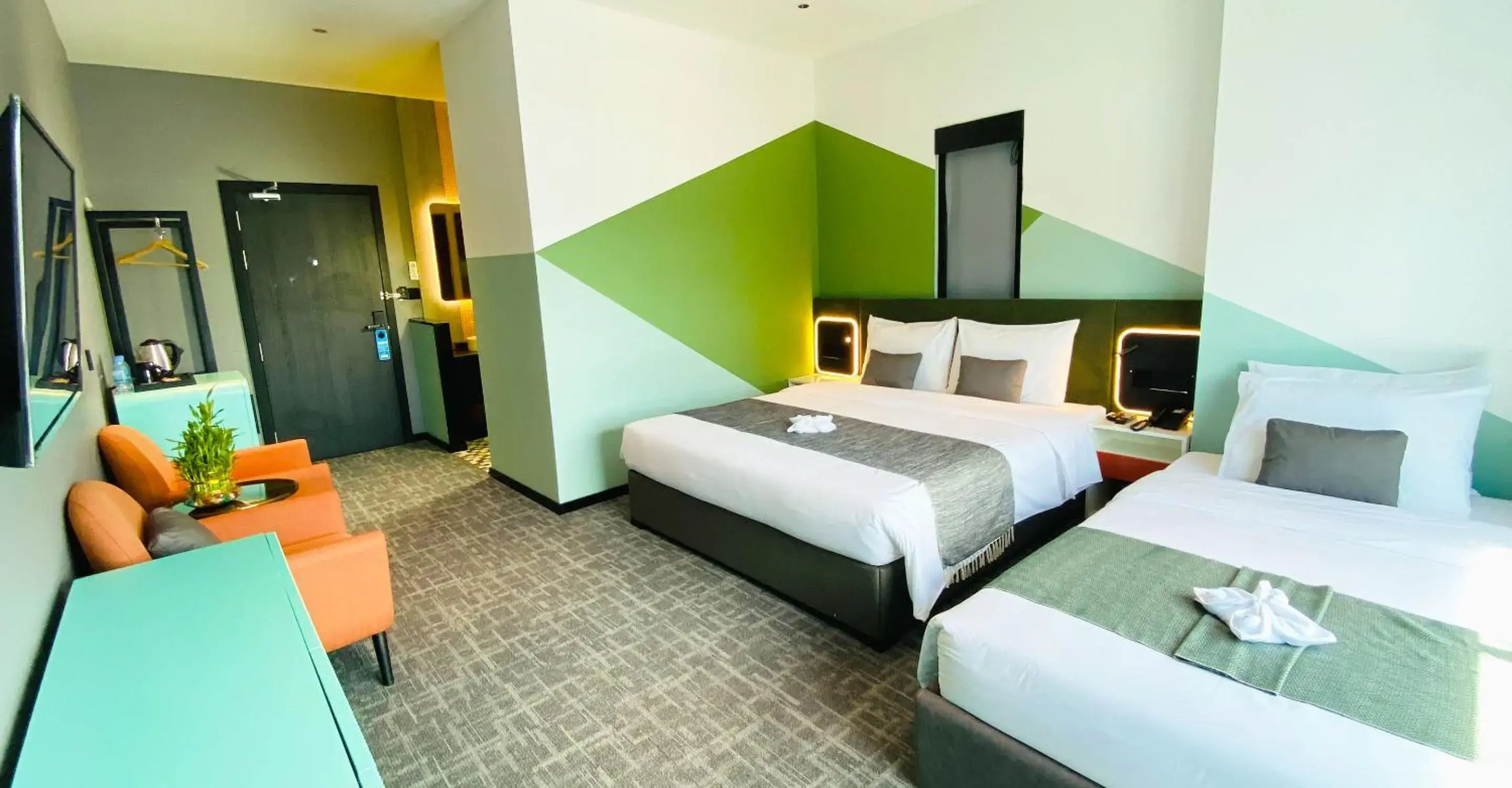 Family Room with Garden View in Siha Treasure Hotel Family Room with Garden View in Siha Treasure Hotel