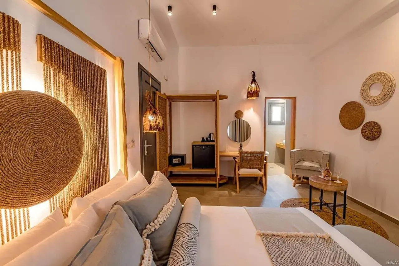 Deluxe Double Room with Pool View in Le Palme Mykonos Deluxe Double Room with Pool View in Le Palme Mykonos