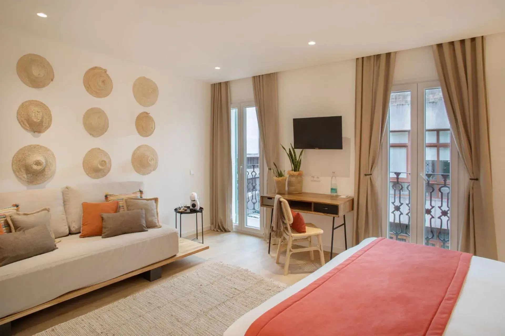 Deluxe Double Room with Balcony in Can Vidal Boutique Rooms Deluxe Double Room with Balcony in Can Vidal Boutique Rooms