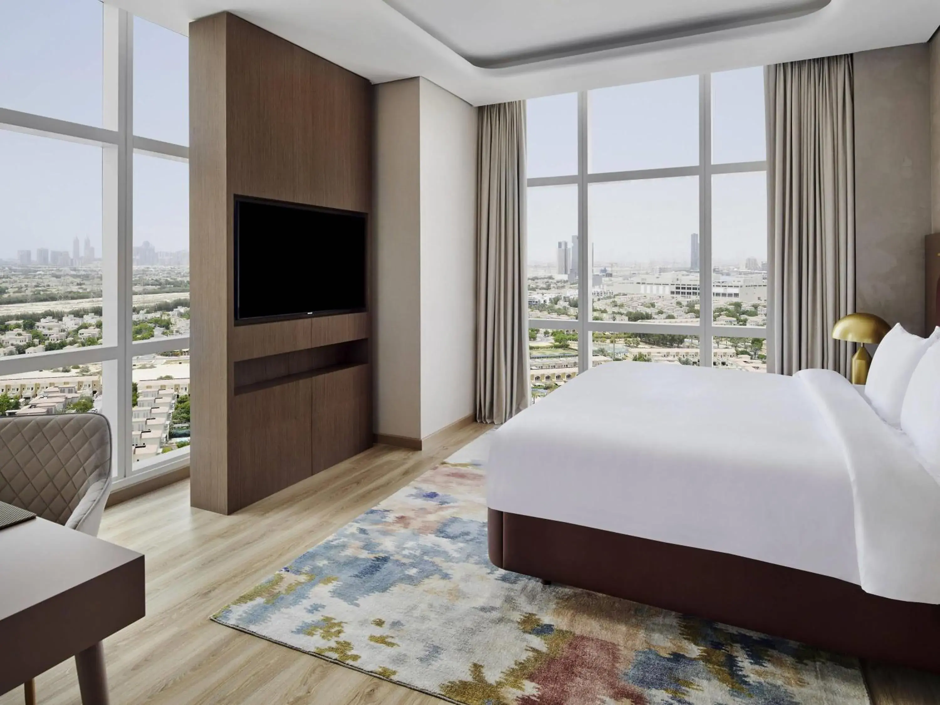 Deluxe King Suite with Panoramic City View (Free Shuttle to the Beach, Mall & Metro Station) in Movenpick Jumeirah Village Triangle Deluxe King Suite with Panoramic City View (Free Shuttle to the Beach, Mall & Metro Station) in Movenpick Jumeirah Village Triangle