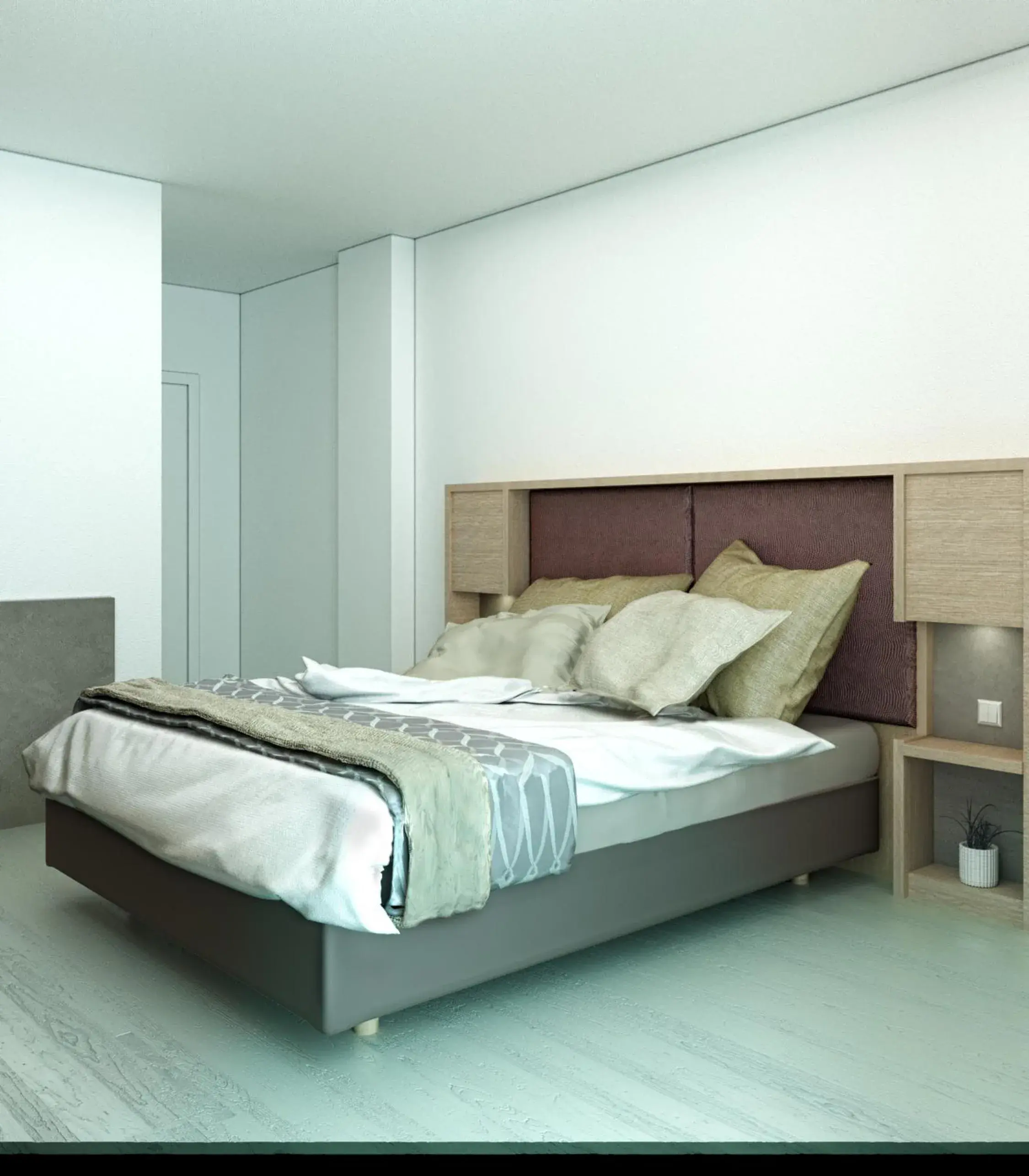 Economy Quadruple Room in Hotel Biancamano Economy Quadruple Room in Hotel Biancamano