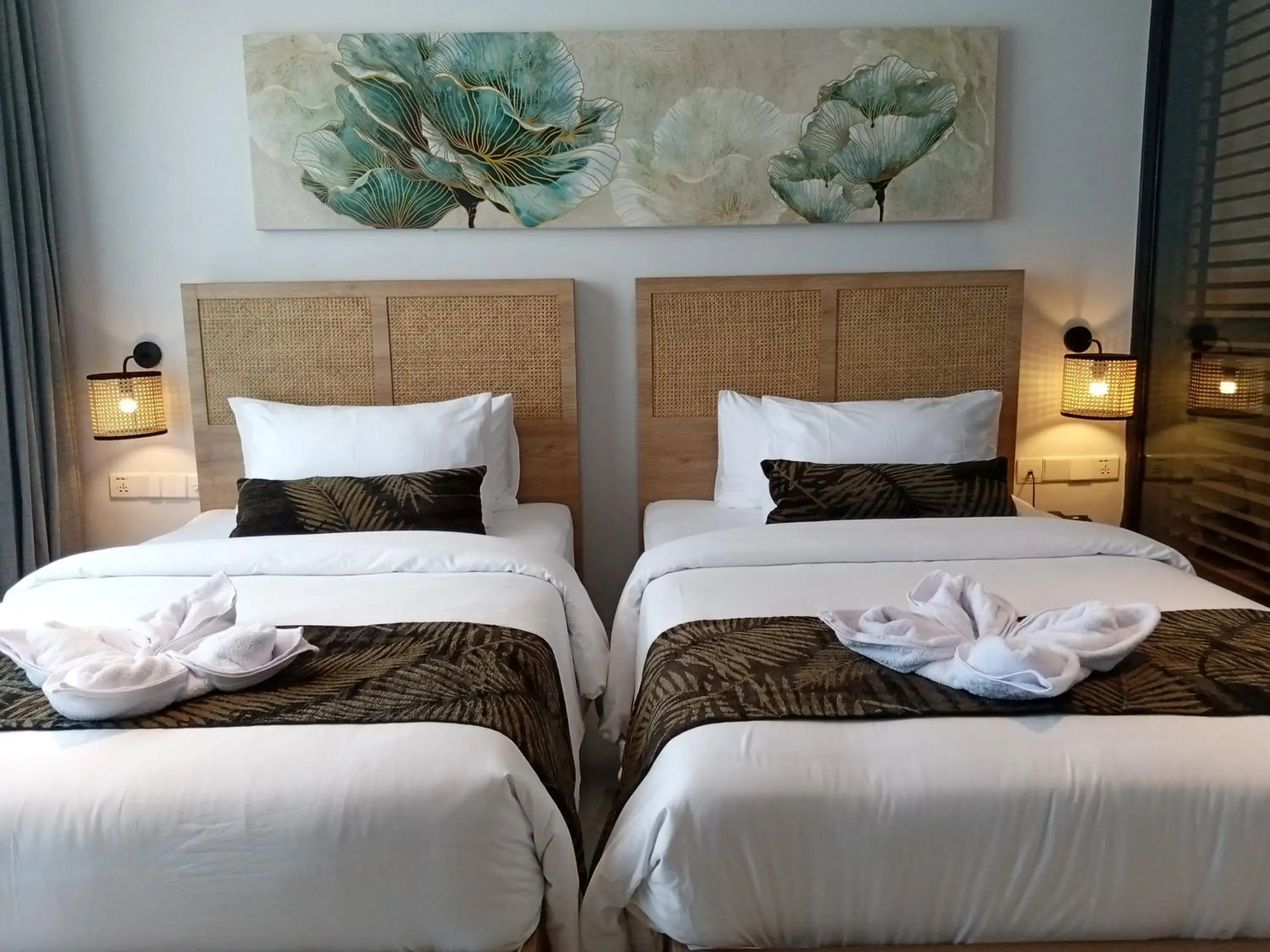 Deluxe Twin Room with Hill View in Truntum Boutique Mandalika Deluxe Twin Room with Hill View in Truntum Boutique Mandalika