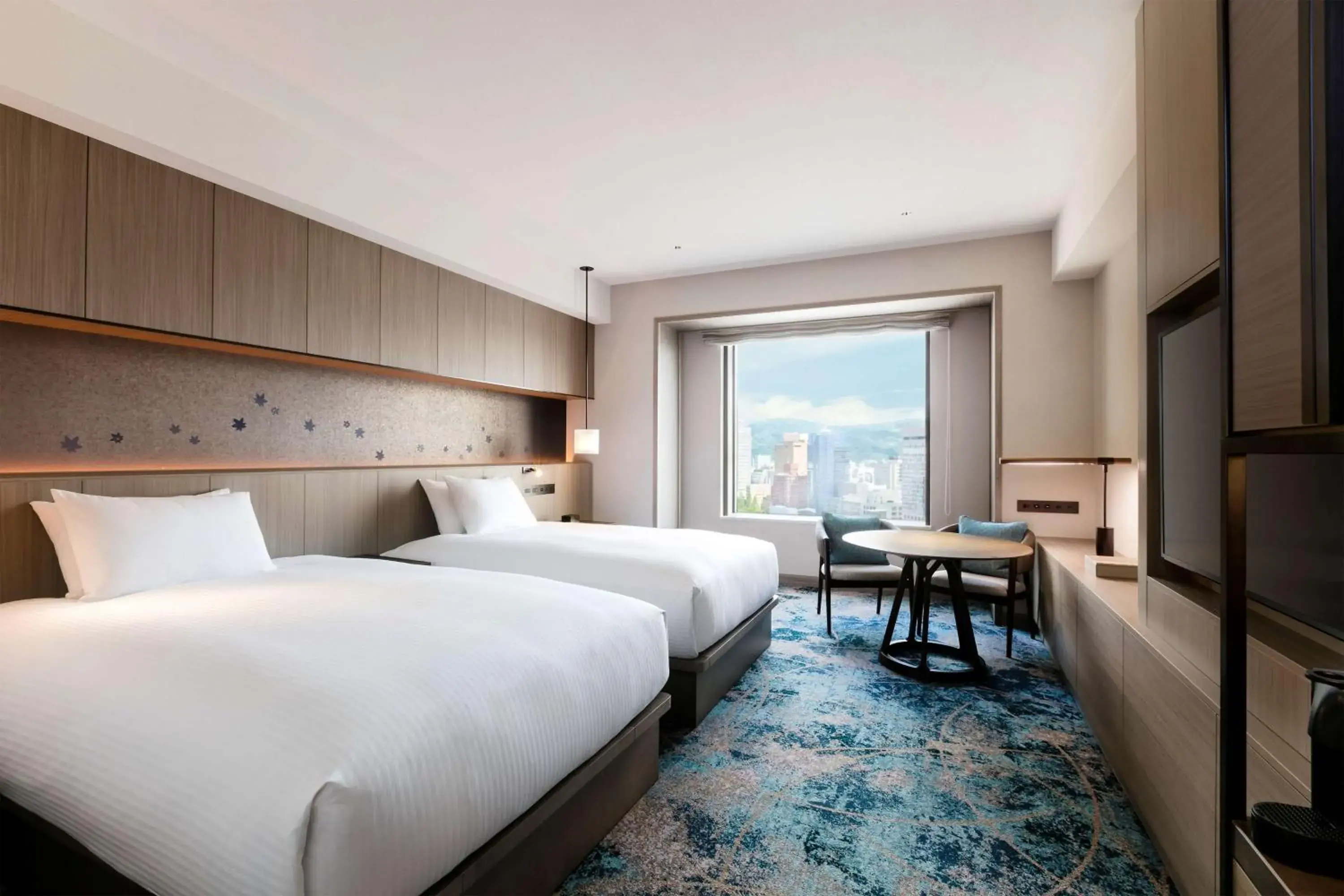 Executive Twin Corner Room in Hilton Hiroshima Executive Twin Corner Room in Hilton Hiroshima