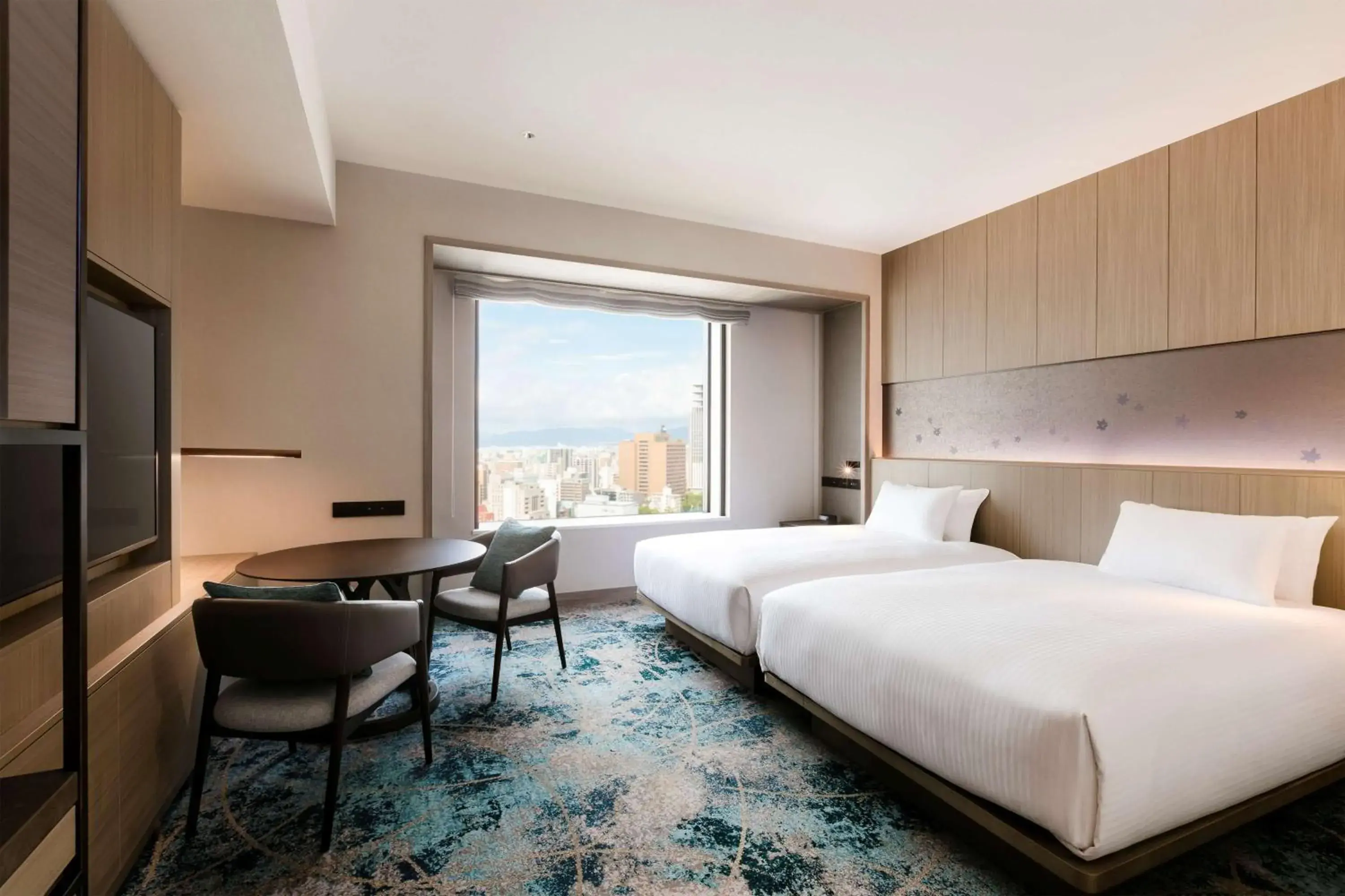 Deluxe Twin Room in Hilton Hiroshima Deluxe Twin Room in Hilton Hiroshima