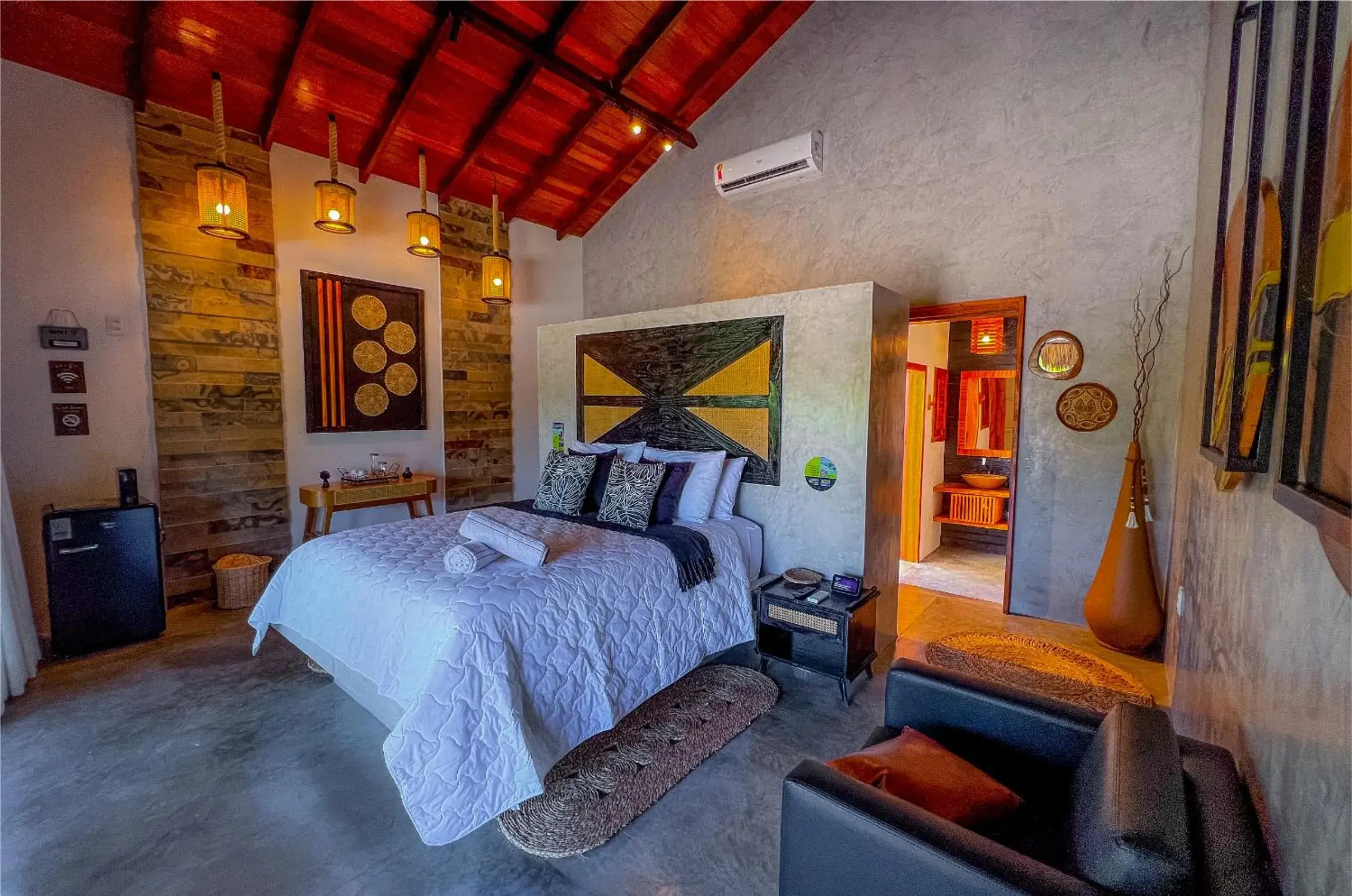 Deluxe Double Room with Balcony and Sea View in Pousada Luna - D3 Experience - Preá, CE Deluxe Double Room with Balcony and Sea View in Pousada Luna - D3 Experience - Preá, CE