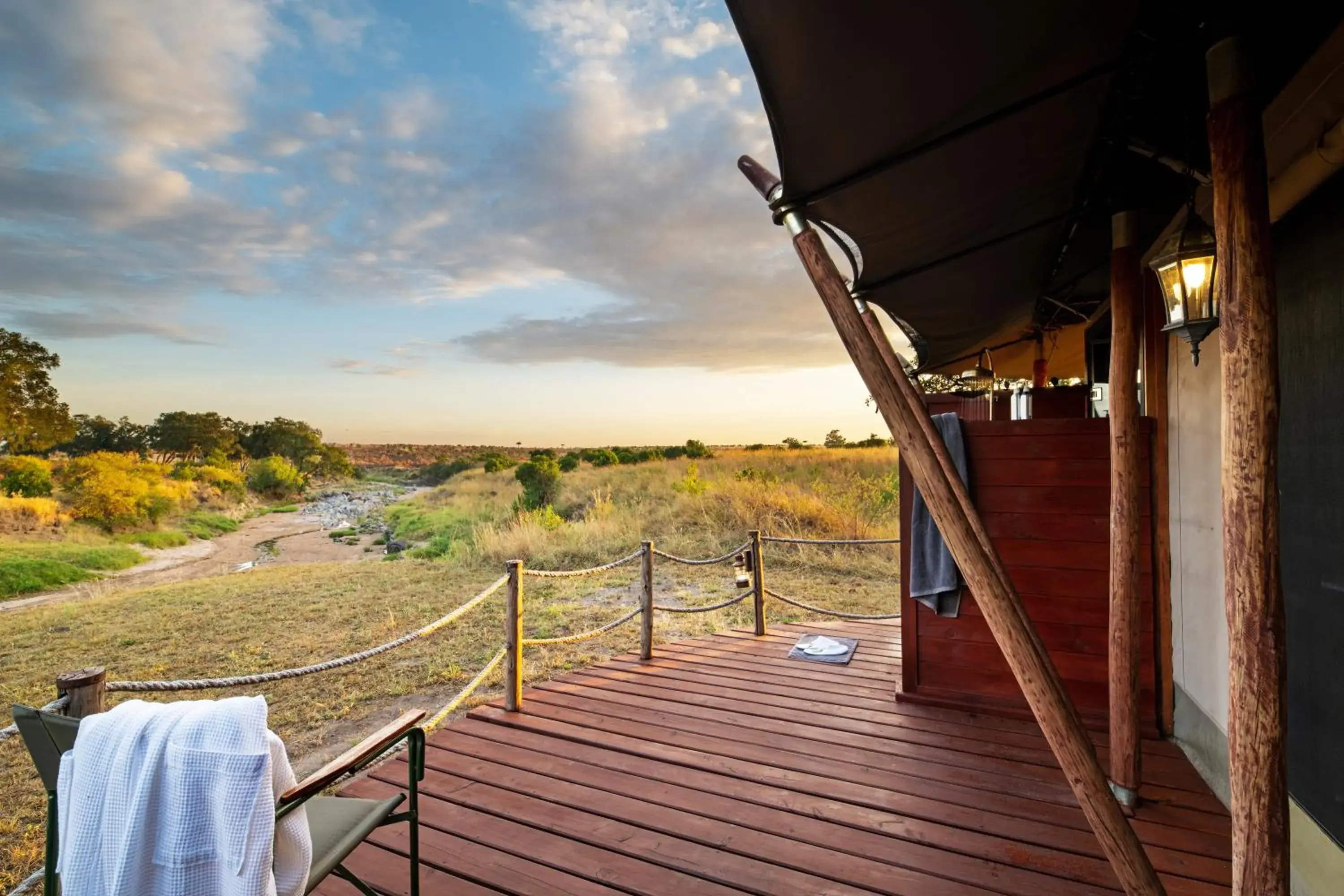Balcony/Terrace in Elewana Sand River Mara Balcony/Terrace in Elewana Sand River Mara
