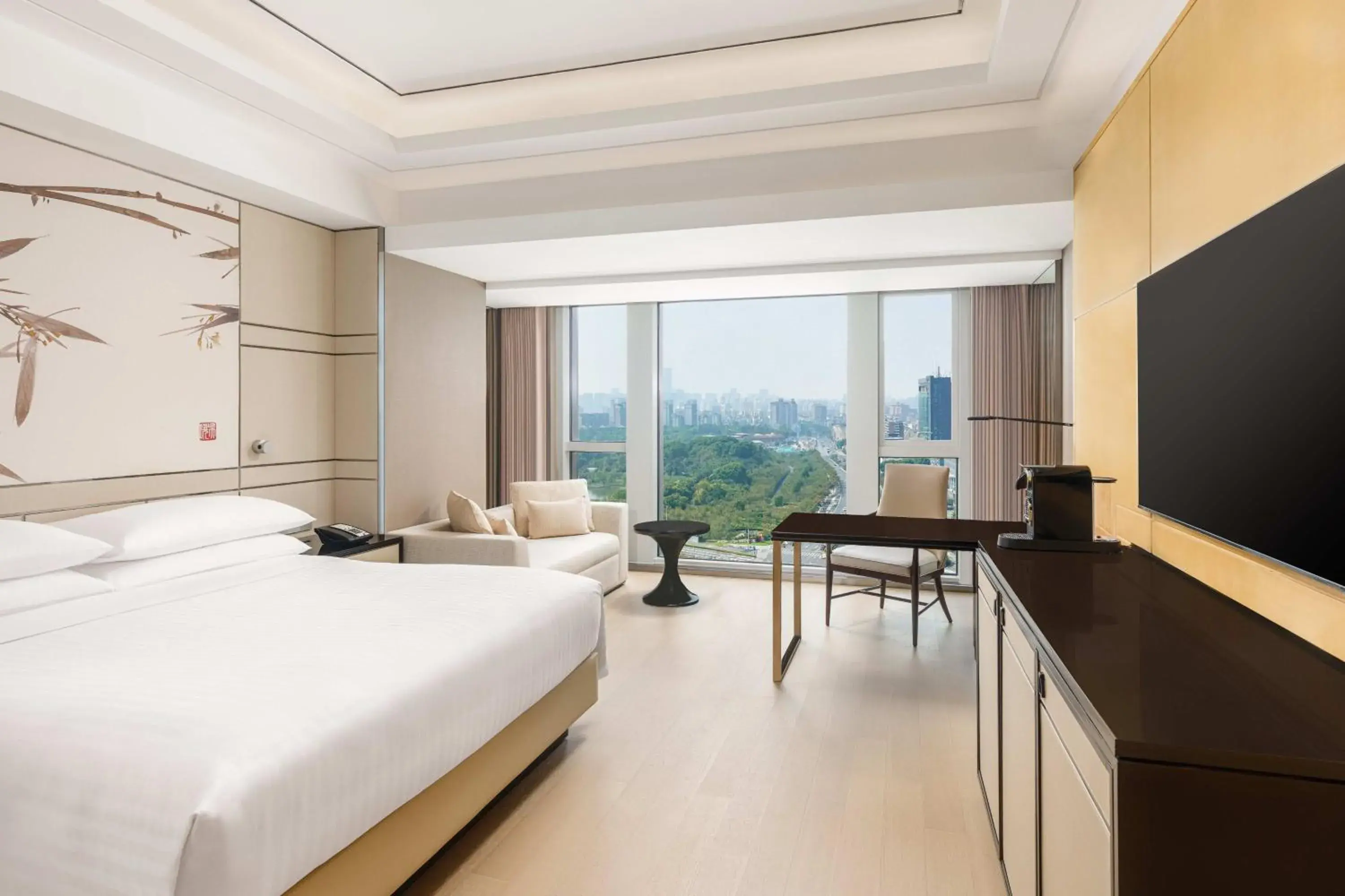 King Room with Park View - Executive Lounge Access in Shanghai Marriott Hotel Parkview King Room with Park View - Executive Lounge Access in Shanghai Marriott Hotel Parkview