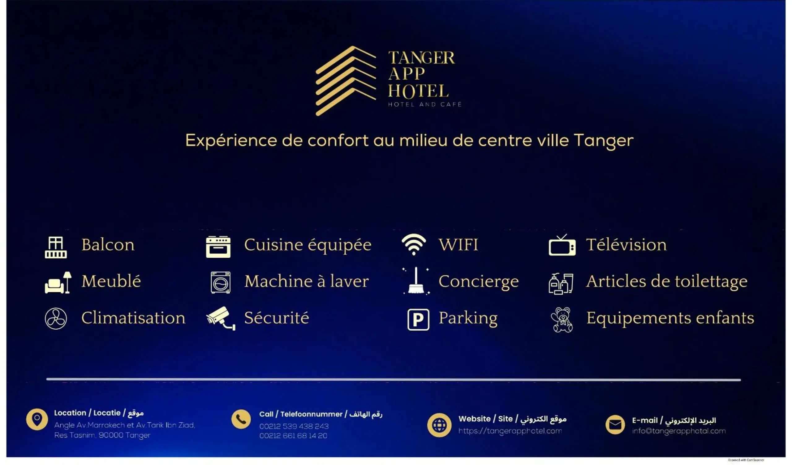 Two-Bedroom Apartment in Hotel Appartement Tanger Two-Bedroom Apartment in Hotel Appartement Tanger