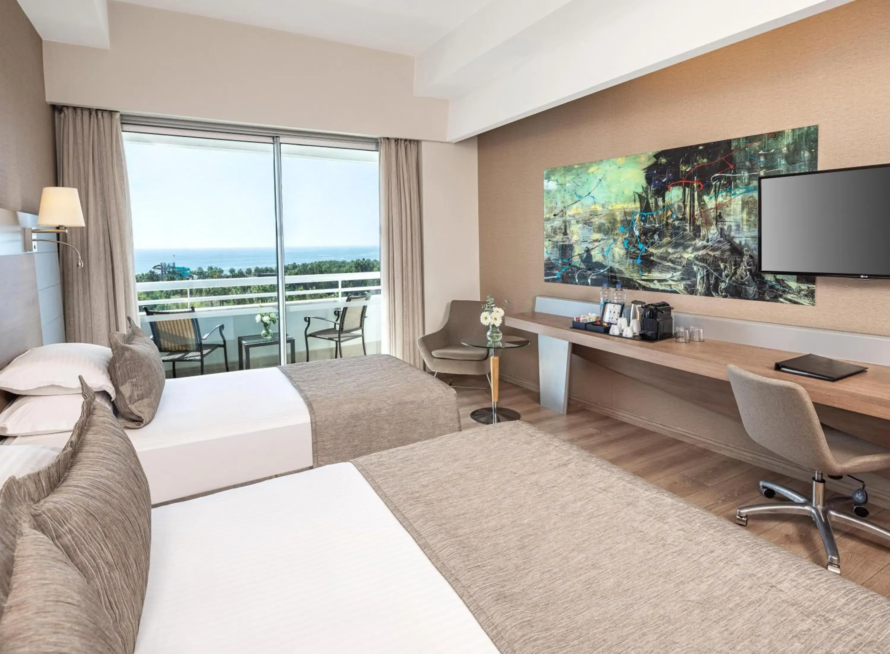 Deluxe Room with Sea View and Balcony in Concorde De Luxe Resort Lara Antalya- Prive Ultra All Inclusive Deluxe Room with Sea View and Balcony in Concorde De Luxe Resort Lara Antalya- Prive Ultra All Inclusive