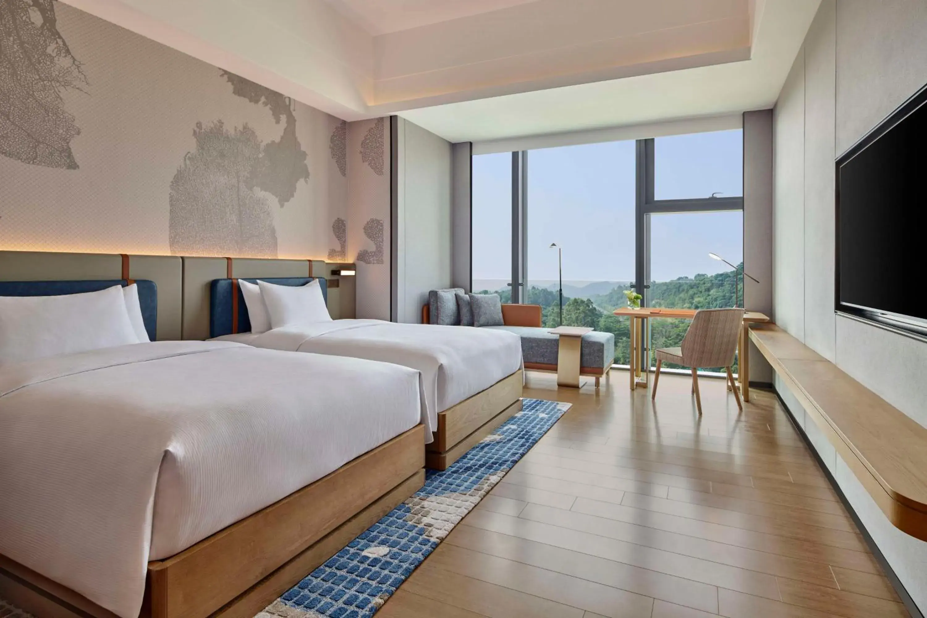 Deluxe Twin Room in DoubleTree by Hilton Guangzhou Zengcheng - Canton Fair Free Shuttle Bus Deluxe Twin Room in DoubleTree by Hilton Guangzhou Zengcheng - Canton Fair Free Shuttle Bus