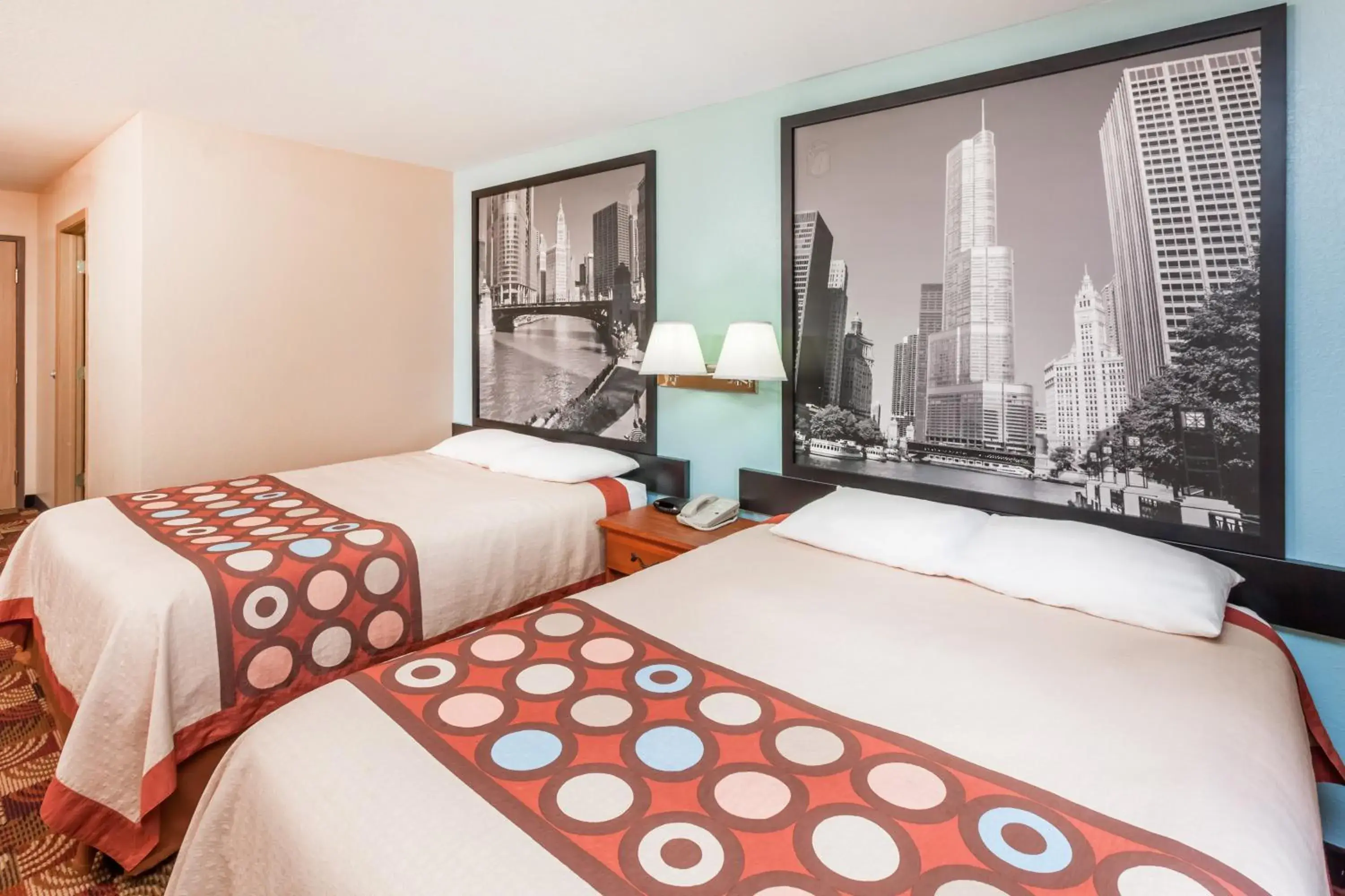 Queen Room with Two Queen Beds and Roll-in Shower - Mobility Accessible/Non-Smoking in Super 8 by Wyndham Shipshewana Queen Room with Two Queen Beds and Roll-in Shower - Mobility Accessible/Non-Smoking in Super 8 by Wyndham Shipshewana