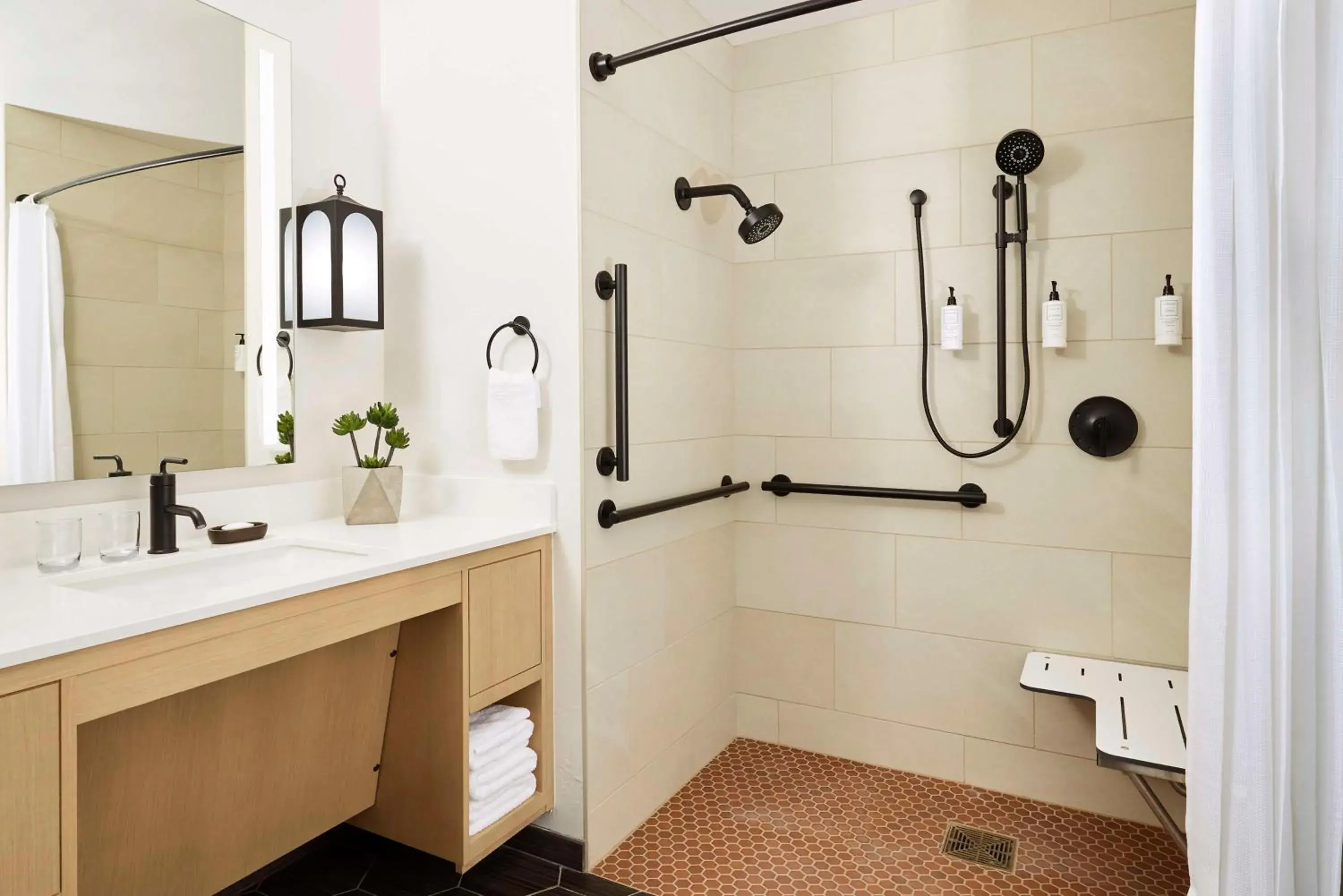 King Room with Roll-In Shower - Mobility Access in The Eddy Hotel Tucson, Tapestry Collection By Hilton King Room with Roll-In Shower - Mobility Access in The Eddy Hotel Tucson, Tapestry Collection By Hilton