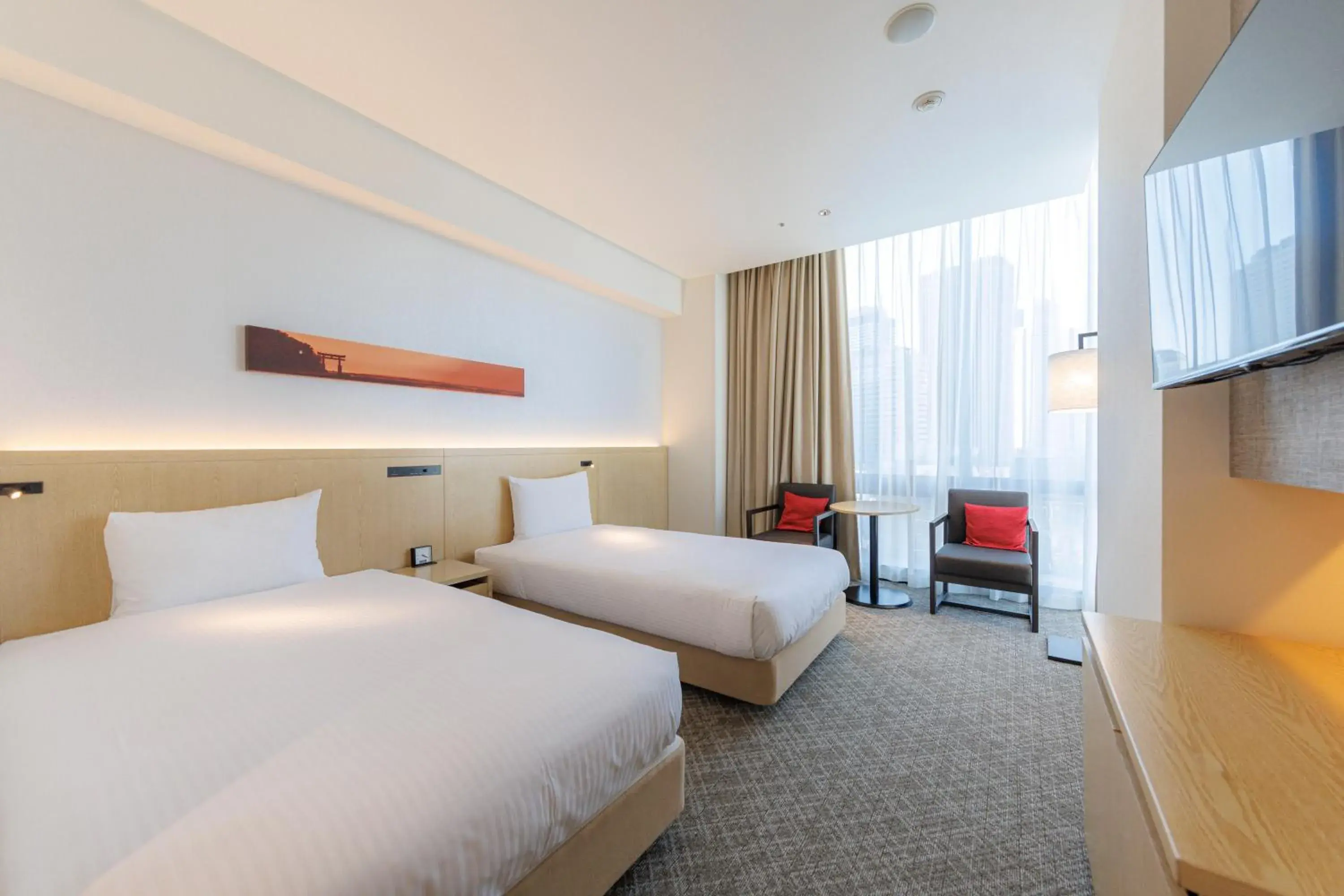 Deluxe Twin Room - Non-Smoking in JR Kyushu Hotel Blossom Shinjuku Deluxe Twin Room - Non-Smoking in JR Kyushu Hotel Blossom Shinjuku