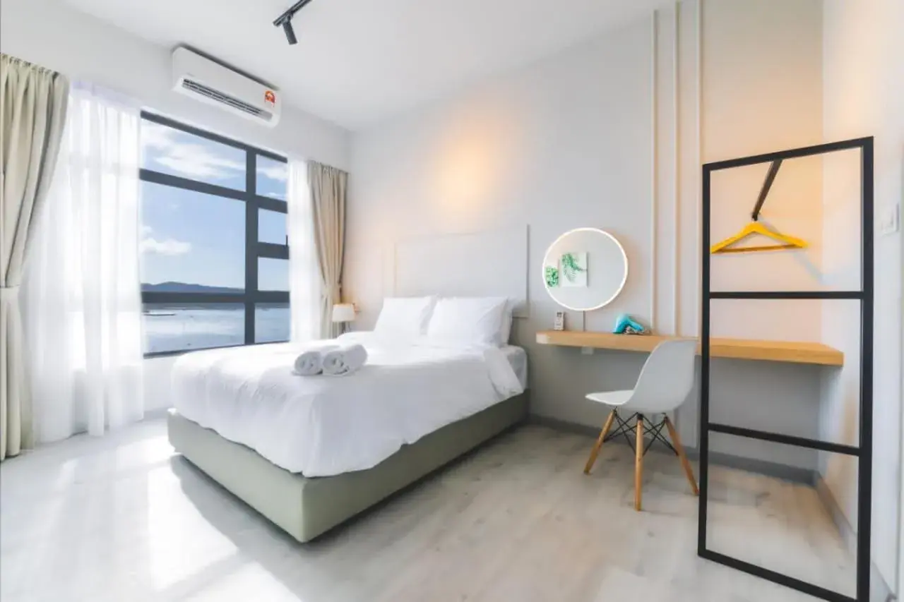 Two-Bedroom Apartment with Sea View in TF Sunset Ocean View Homestay - Jesselton Quay Two-Bedroom Apartment with Sea View in TF Sunset Ocean View Homestay - Jesselton Quay